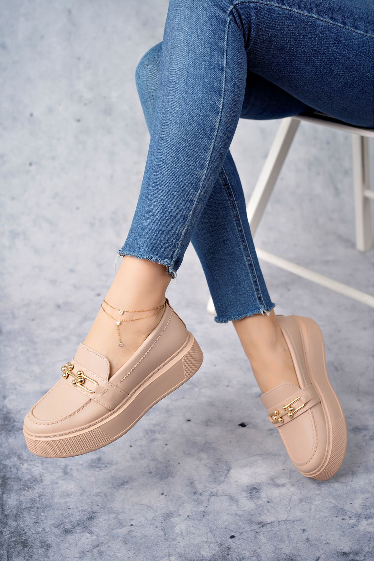 Freemax Kadın  Günlük Oxford Ayakkabı Abb.1502 Nut