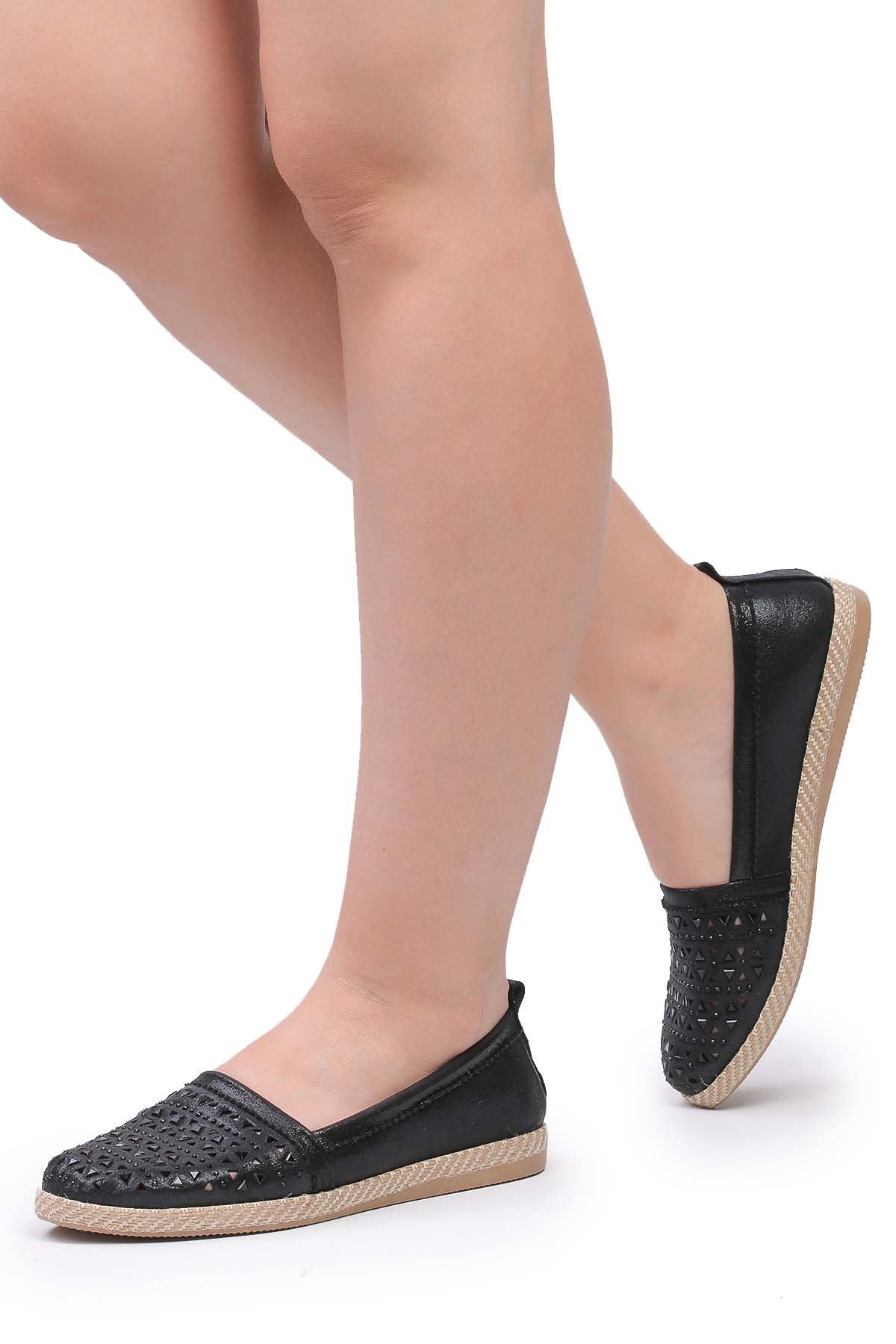 Freemax Günlük Comfortable Kadın Babet Ayakkabı Platin