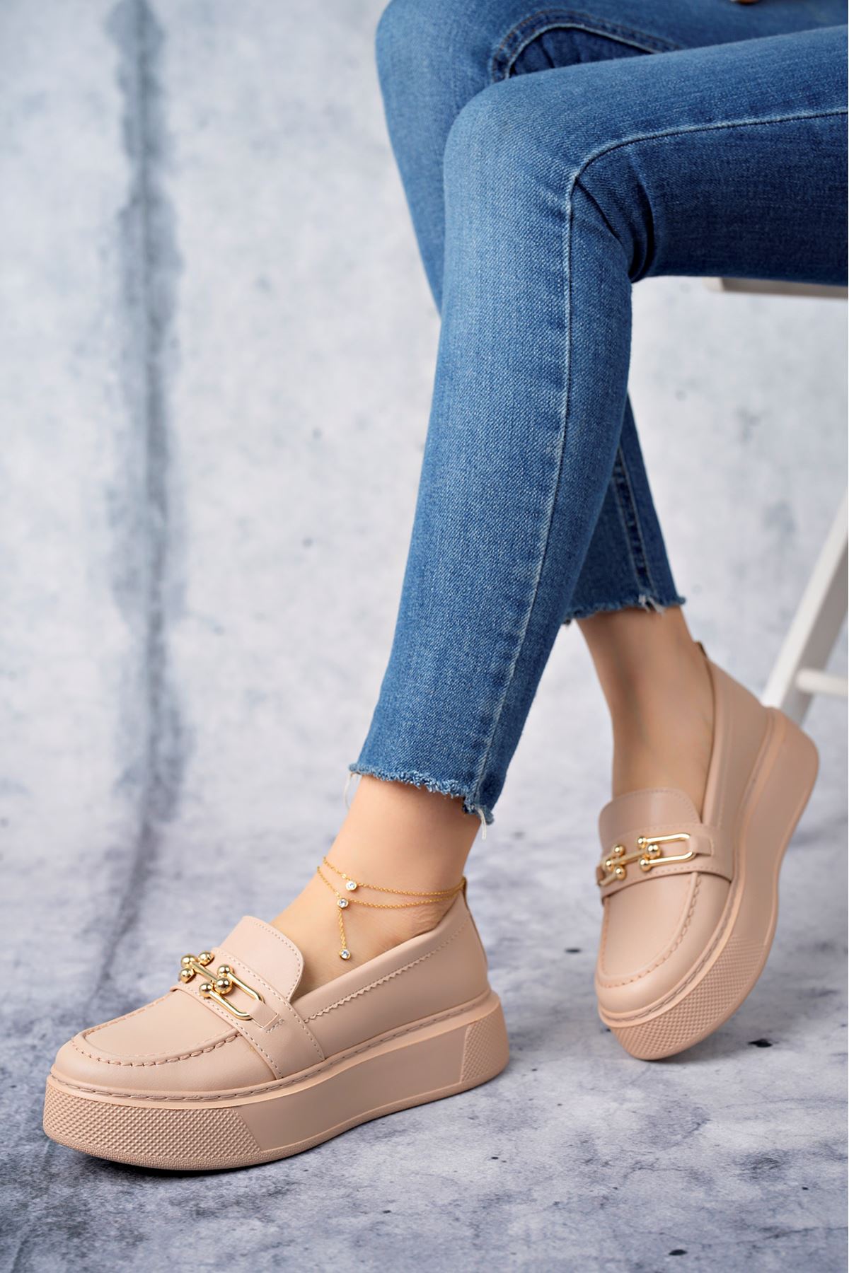 Freemax Kadın  Günlük Oxford Ayakkabı Abb.1502 Nut