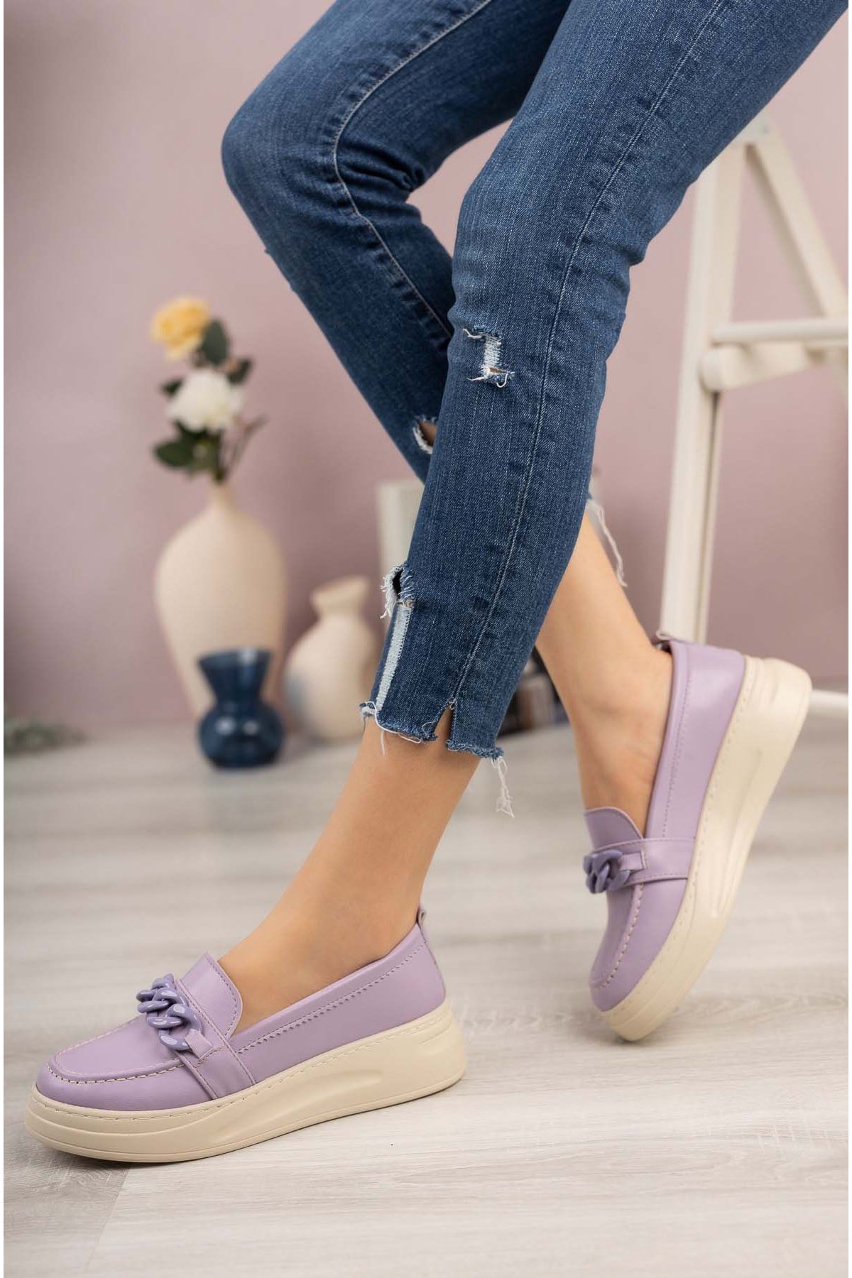Freemax Kadın Günlük Casual Ayakkabı Abb.2022.501 Lila