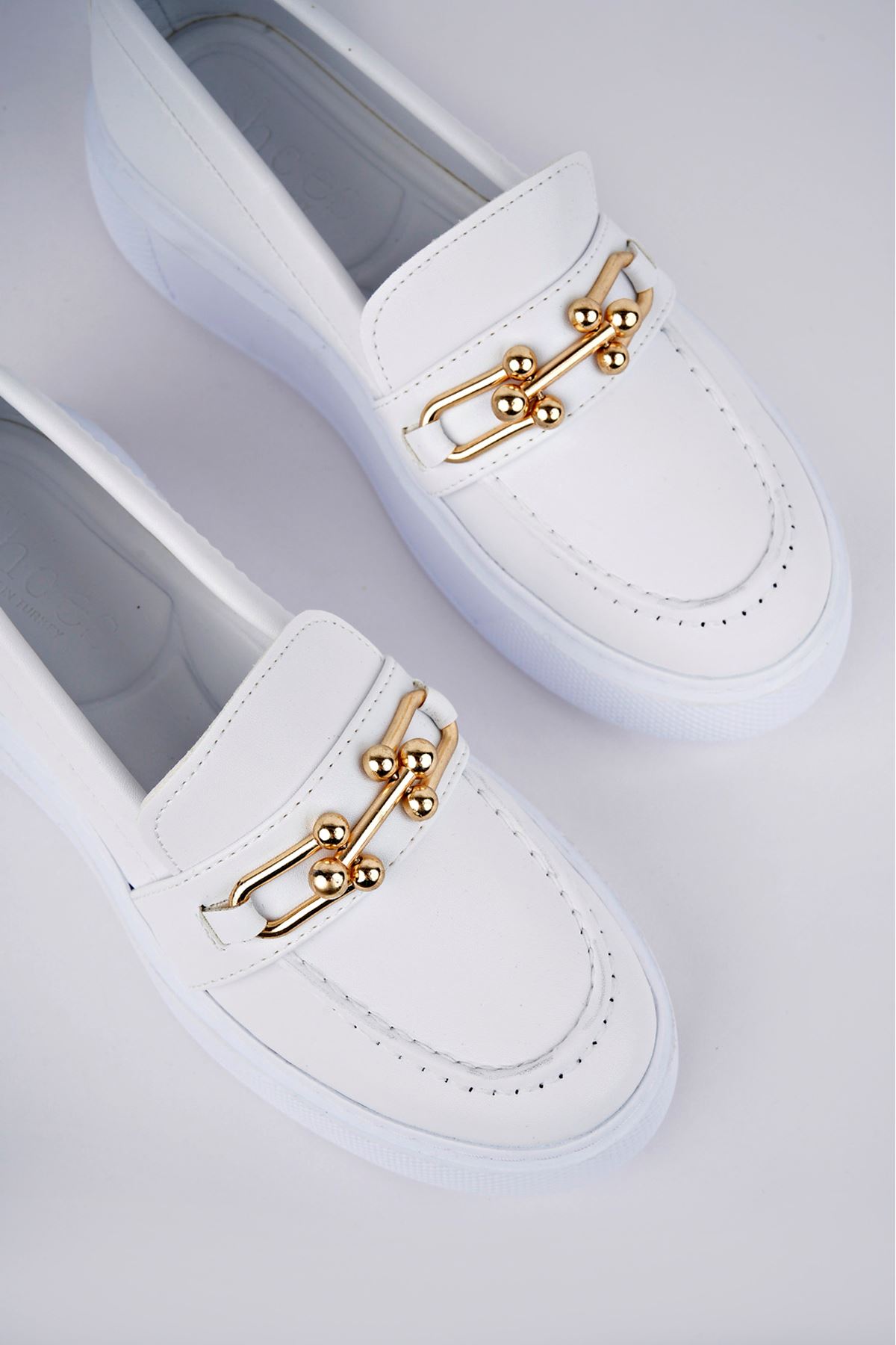 Freemax Kadın  Günlük Oxford Ayakkabı Abb.1502 Beyaz