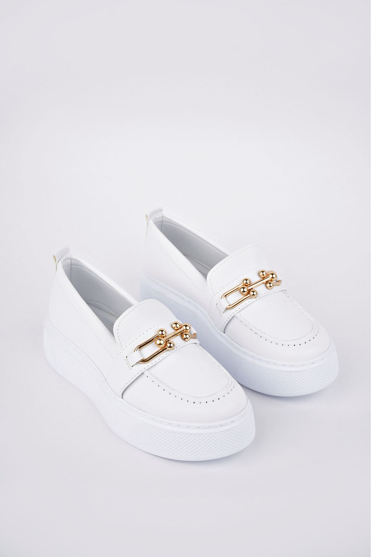 Freemax Kadın  Günlük Oxford Ayakkabı Abb.1502 Beyaz