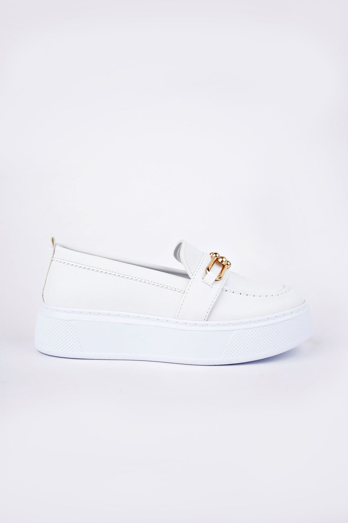 Freemax Kadın  Günlük Oxford Ayakkabı Abb.1502 Beyaz