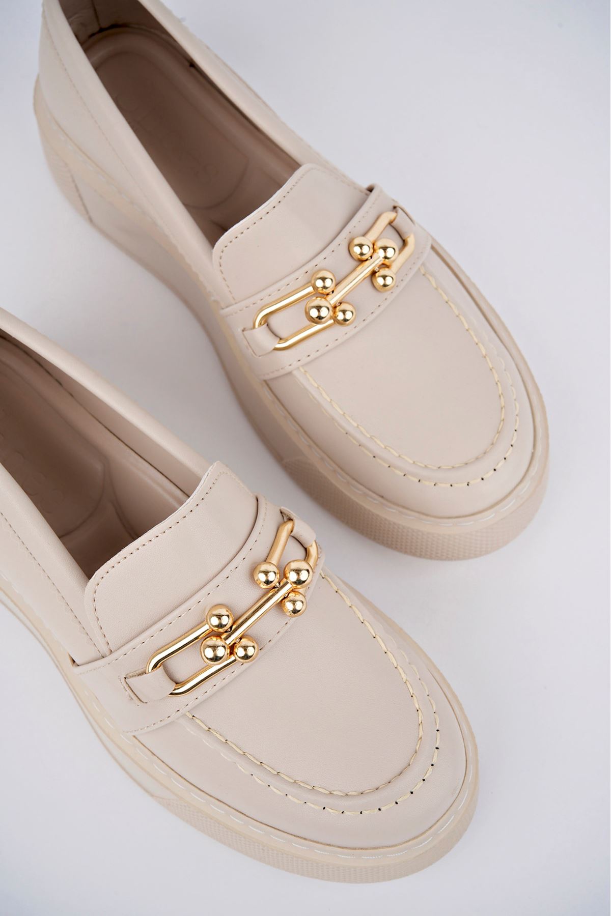 Freemax Kadın  Günlük Oxford Ayakkabı Abb.1502 Ten