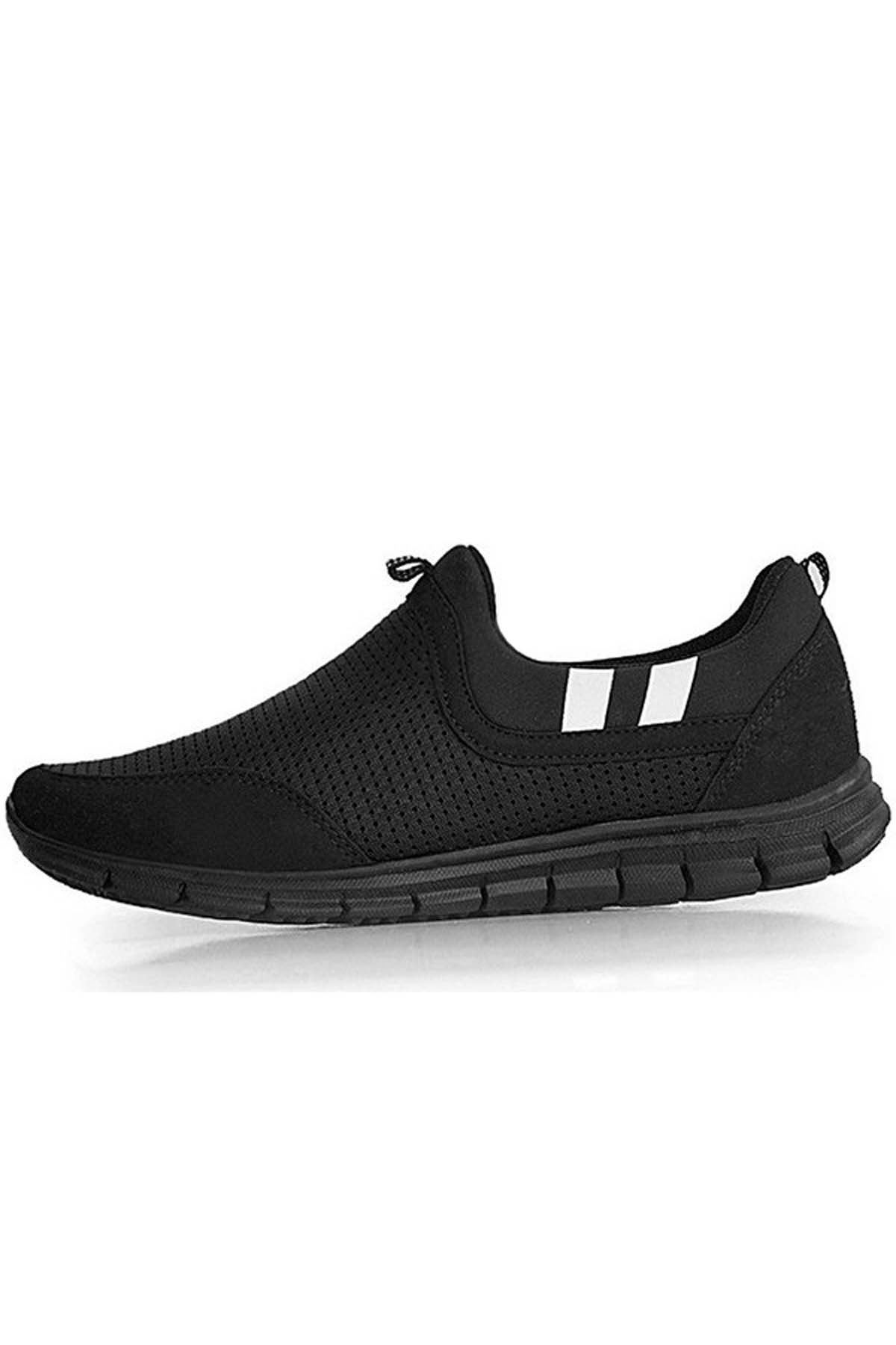 Freemax Unisex  Konforlu Yürüyüş Spor Sneaker Ayakkabı SİYAH SİYAH