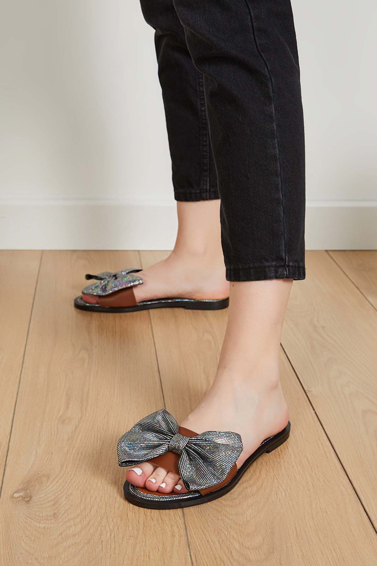 Freemax Kadın Outdoor Günlük Terlik Gümüş