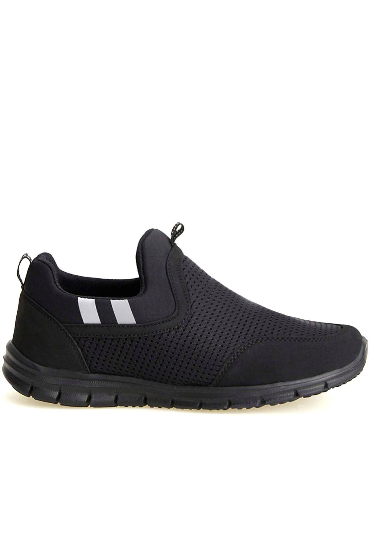 Freemax Unisex  Konforlu Yürüyüş Spor Sneaker Ayakkabı SİYAH SİYAH