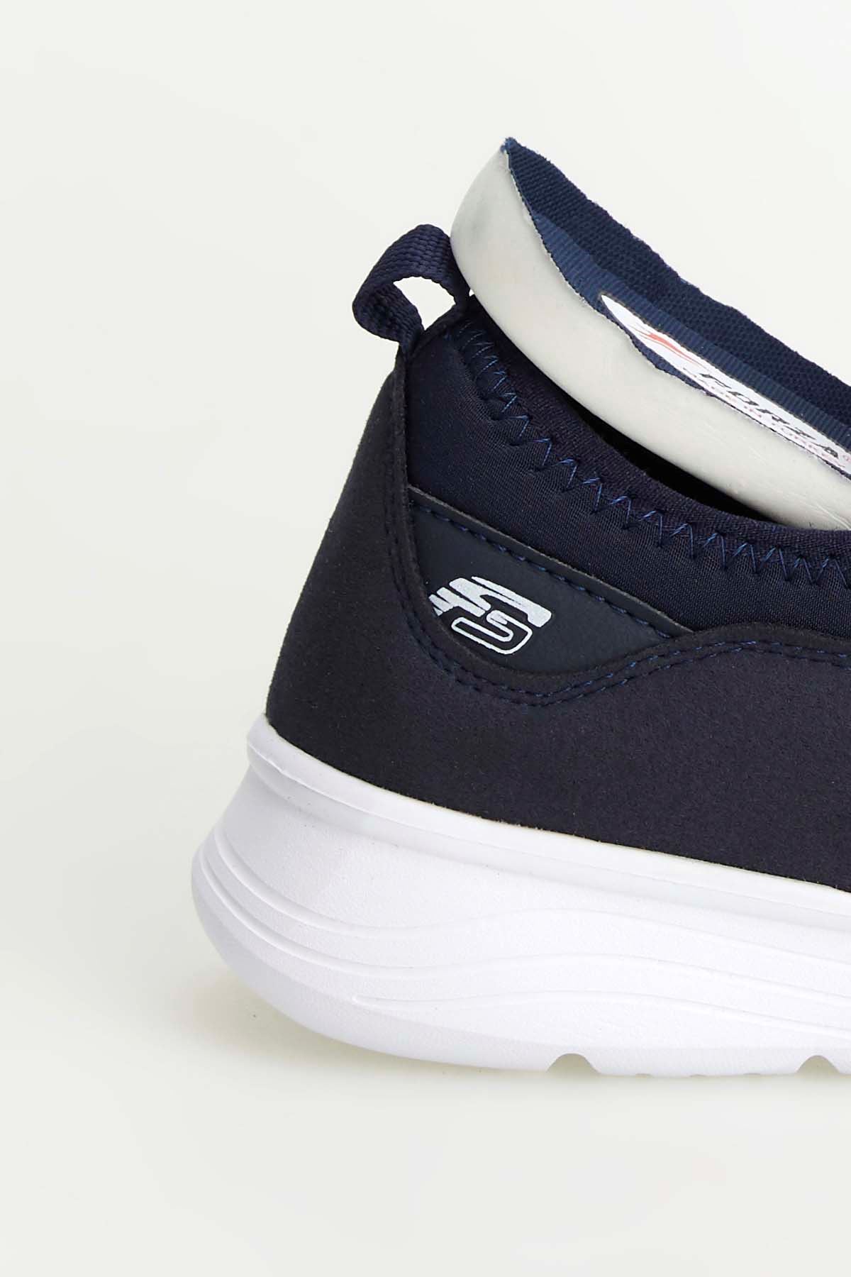 Freemax Unisex  Hafif Esnek Rahat Spor Sneaker Ayakkabı 1612 LACİVERT BEYAZ