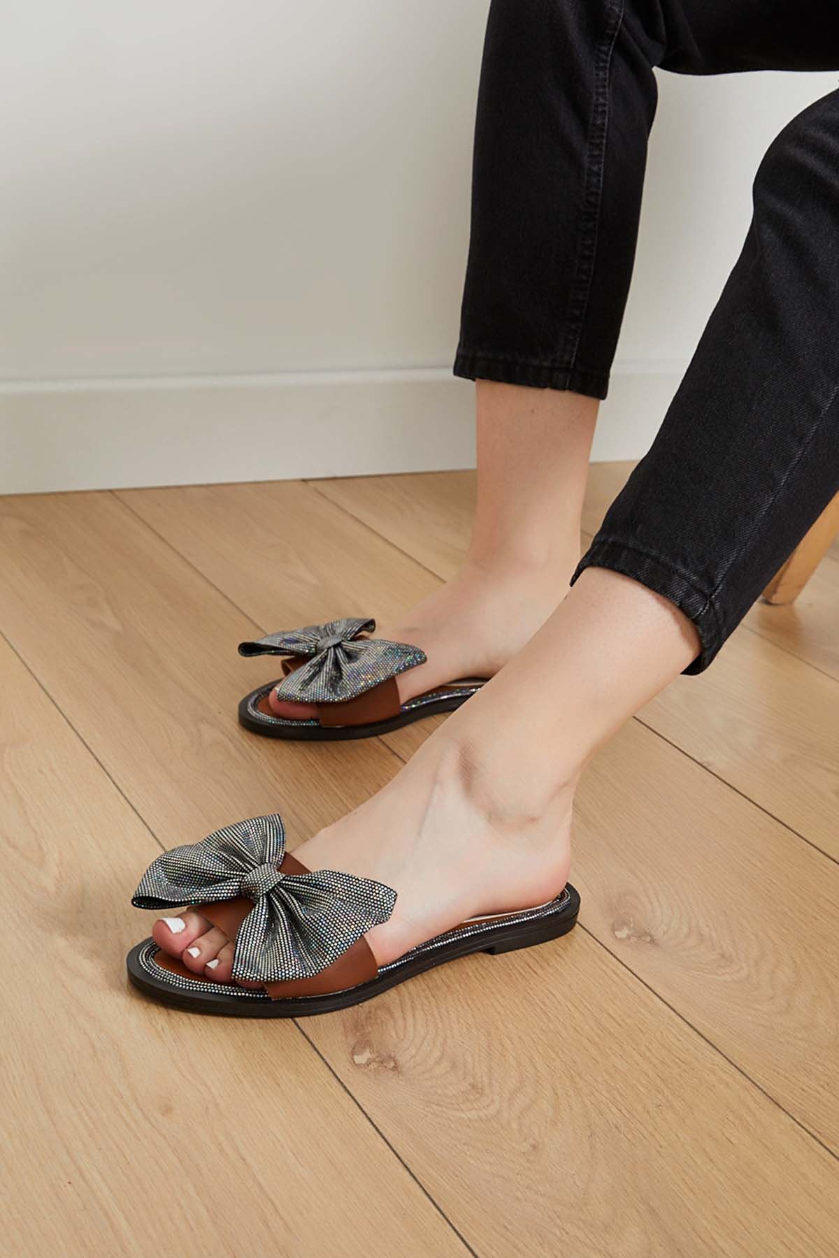 Freemax Kadın Outdoor Günlük Terlik Gümüş