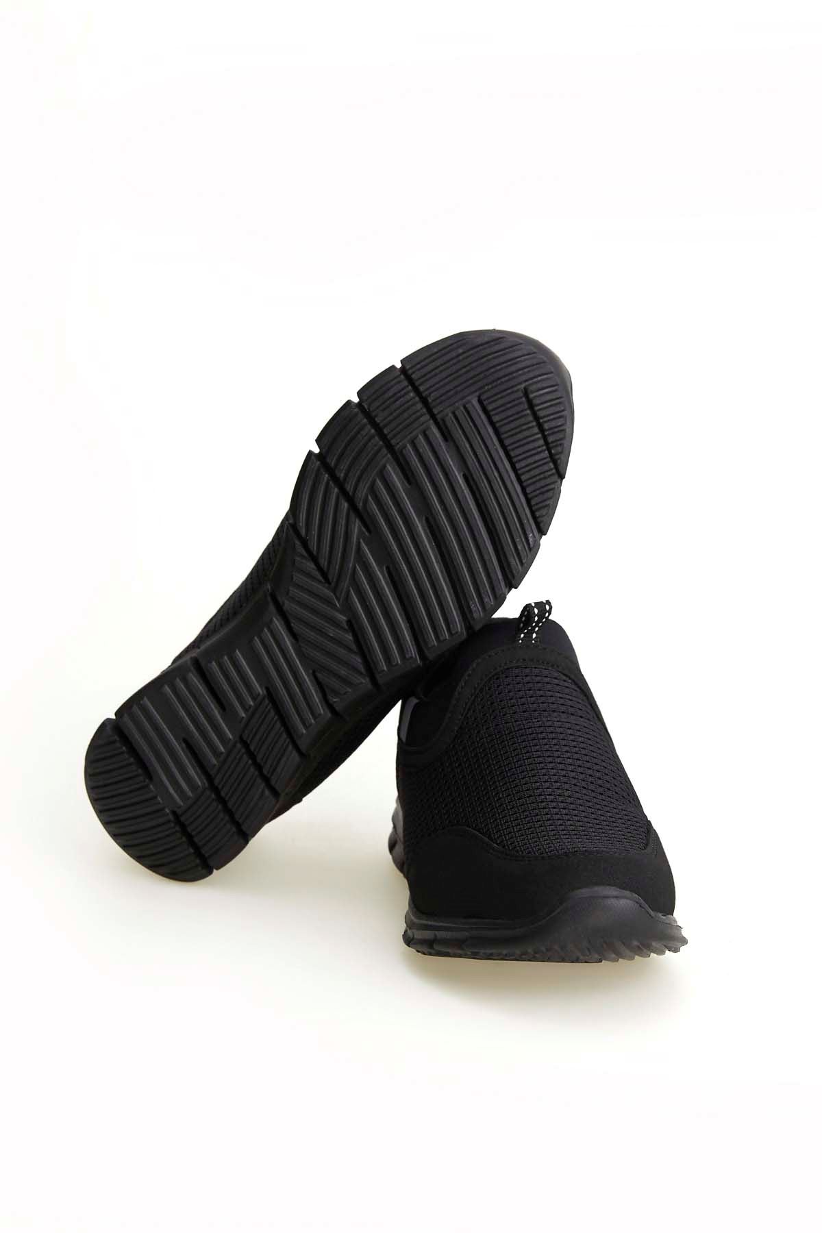 Freemax Unisex  Konforlu Yürüyüş Spor Sneaker Ayakkabı SİYAH SİYAH