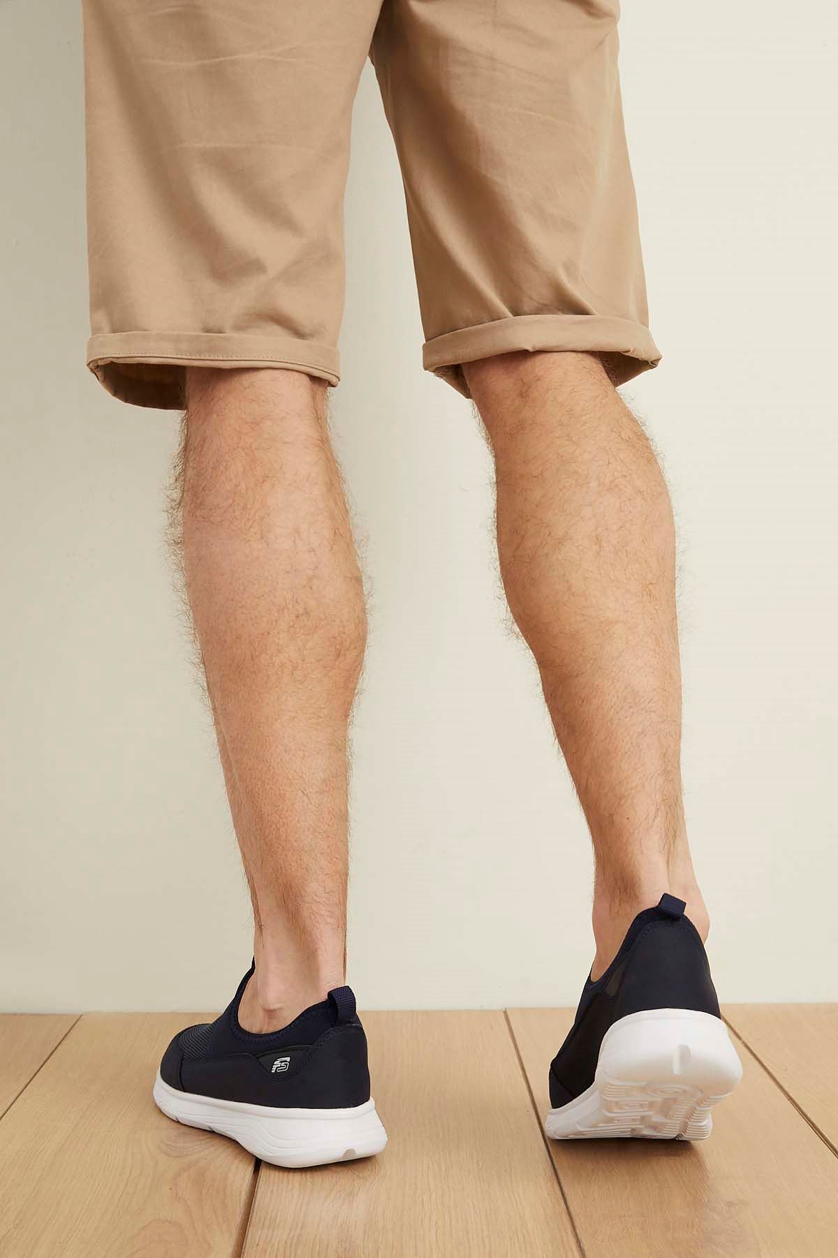 Freemax Unisex  Hafif Esnek Rahat Spor Sneaker Ayakkabı 1612 LACİVERT BEYAZ