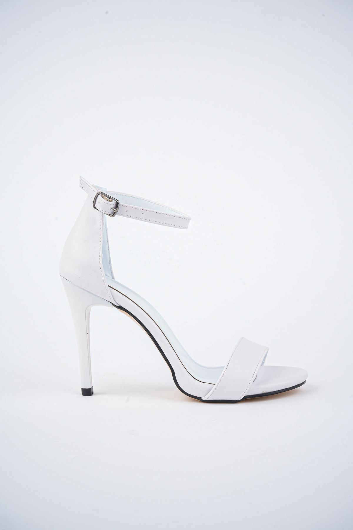 Freemax Kadın 10 cm Topuklu Klasik Ayakkabı 1451 Beyaz