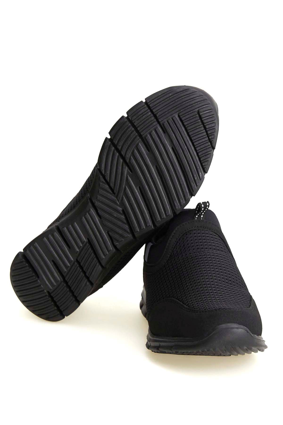Freemax Unisex  Konforlu Yürüyüş Spor Sneaker Ayakkabı SİYAH SİYAH