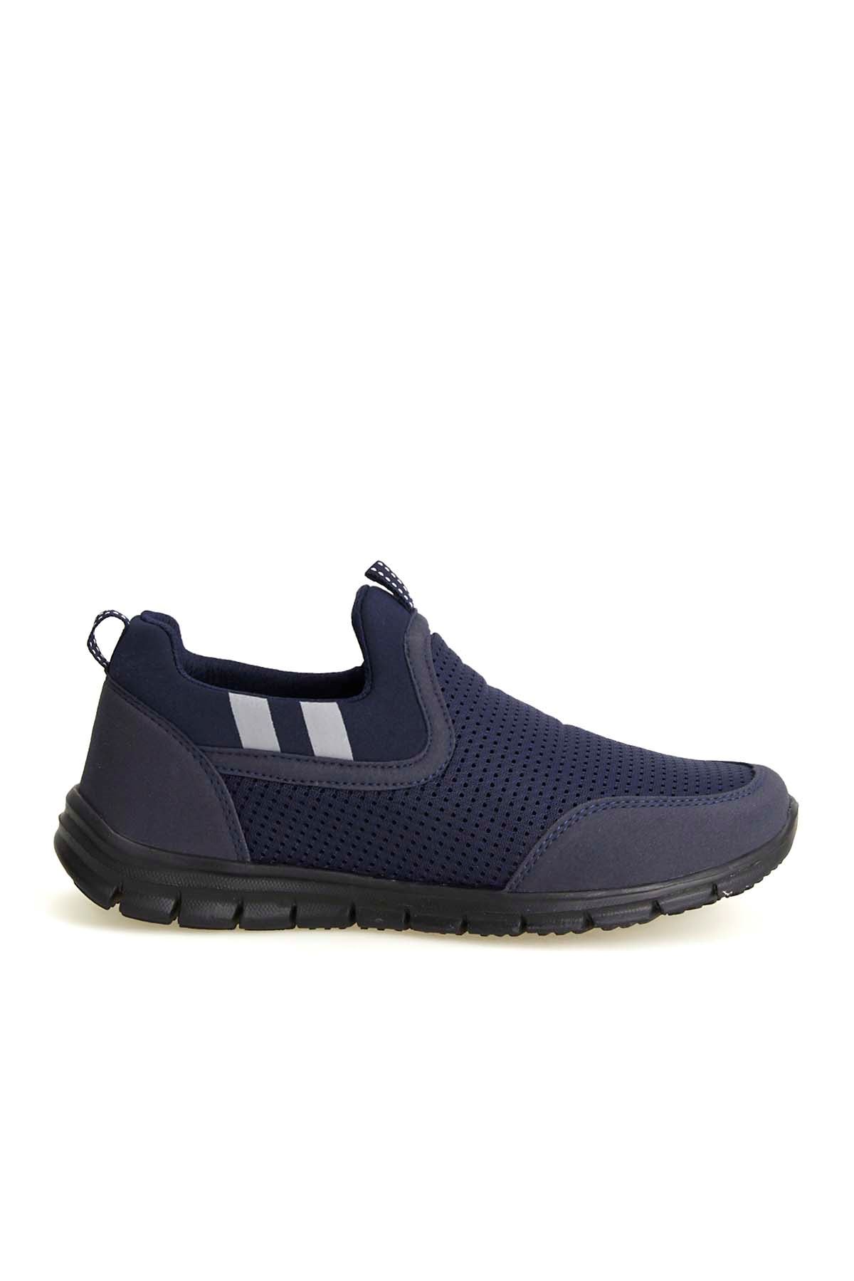 Freemax Unisex  Konforlu Yürüyüş Spor Sneaker Ayakkabı Lacivert Siyah