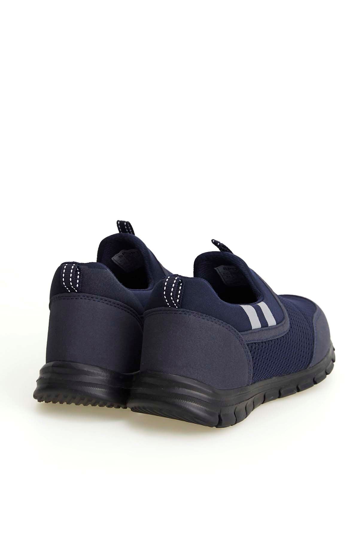 Freemax Unisex  Konforlu Yürüyüş Spor Sneaker Ayakkabı Lacivert Siyah