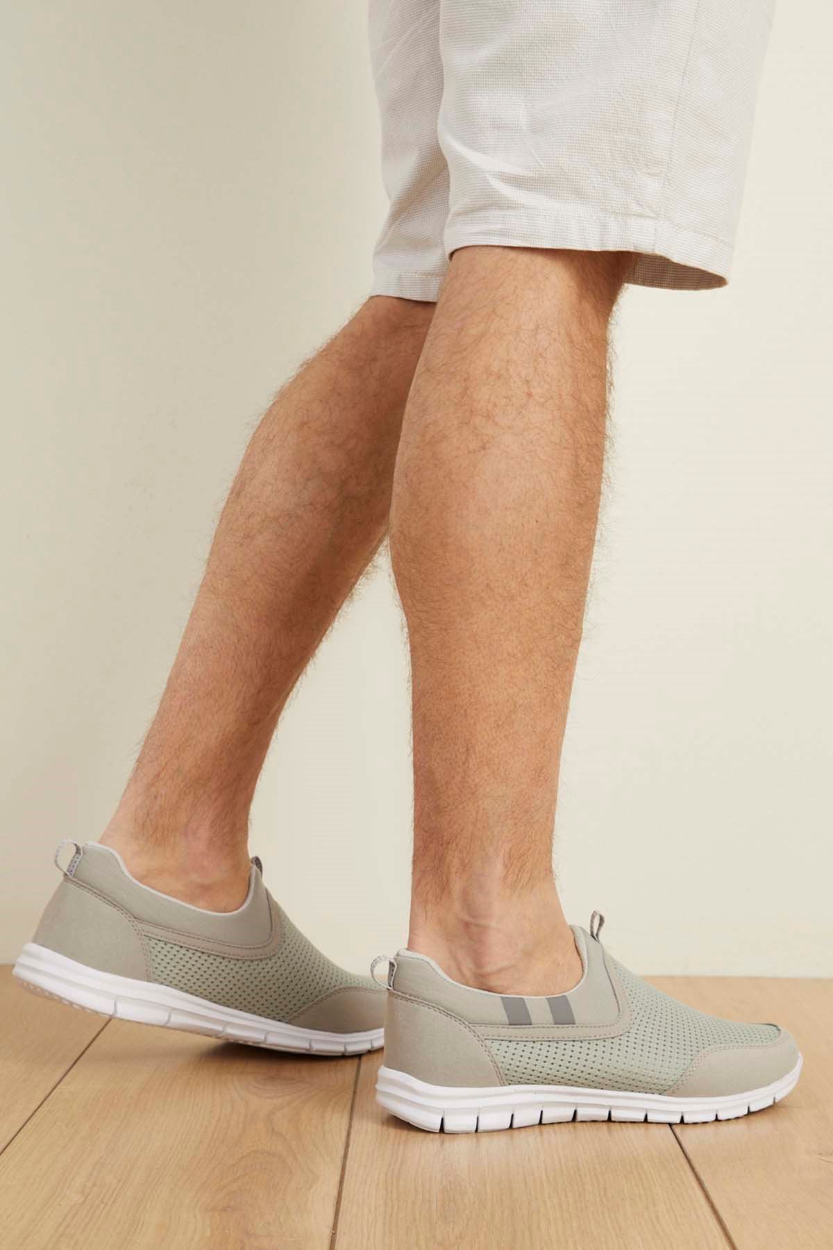 Freemax Unisex  Konforlu Yürüyüş Spor Sneaker Ayakkabı Buz Gri