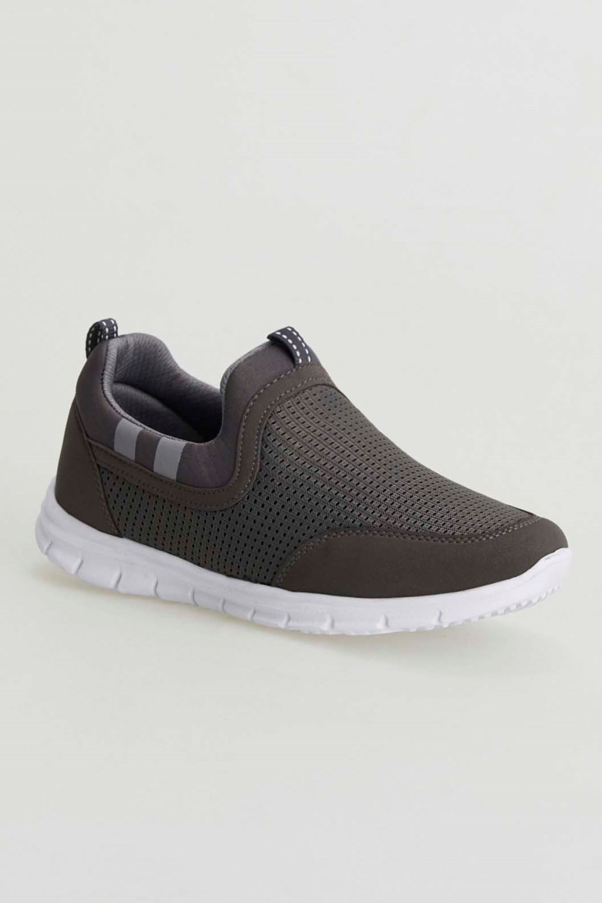 Freemax Unisex  Konforlu Yürüyüş Spor Sneaker Ayakkabı Füme Beyaz