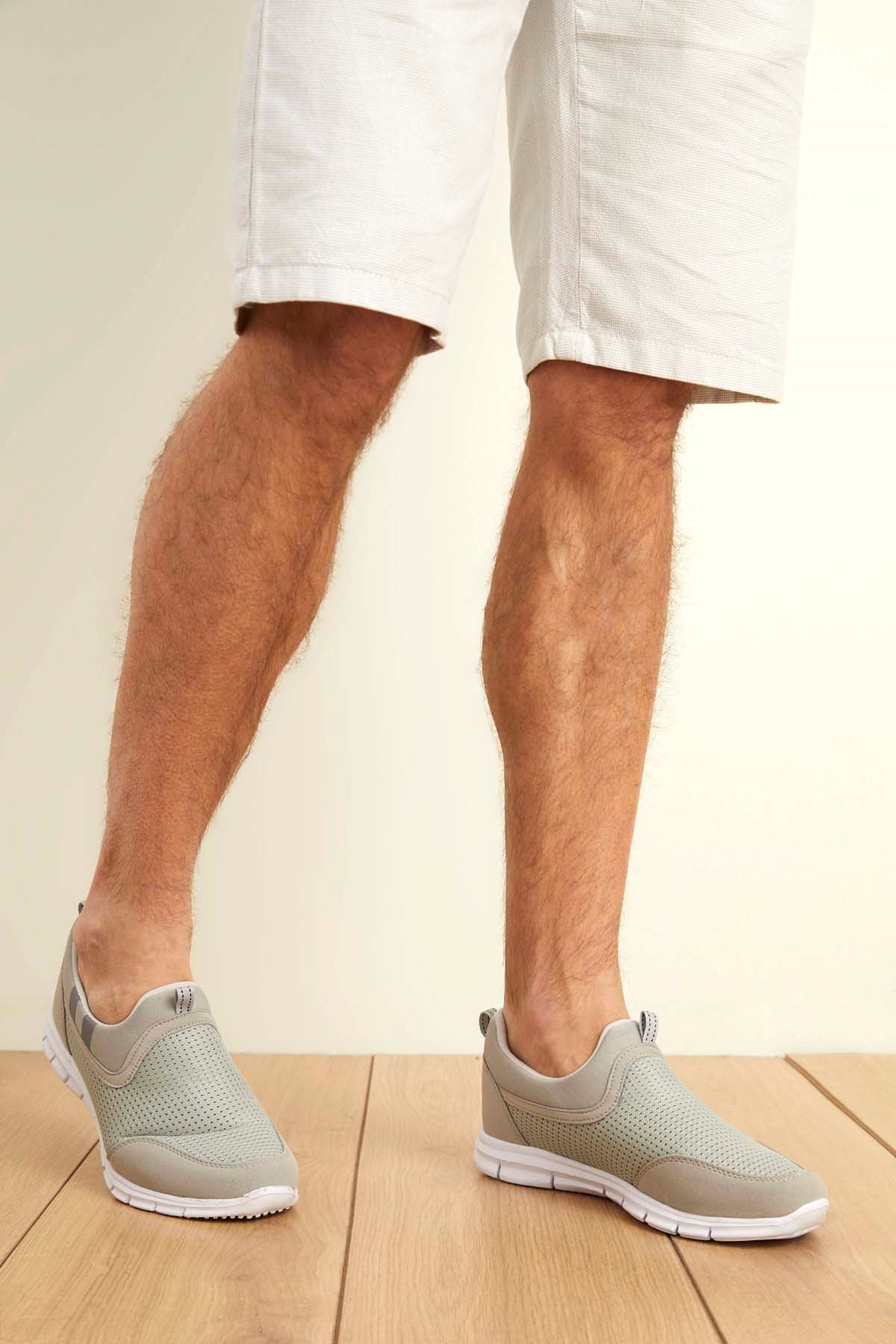 Freemax Unisex  Konforlu Yürüyüş Spor Sneaker Ayakkabı Buz Gri