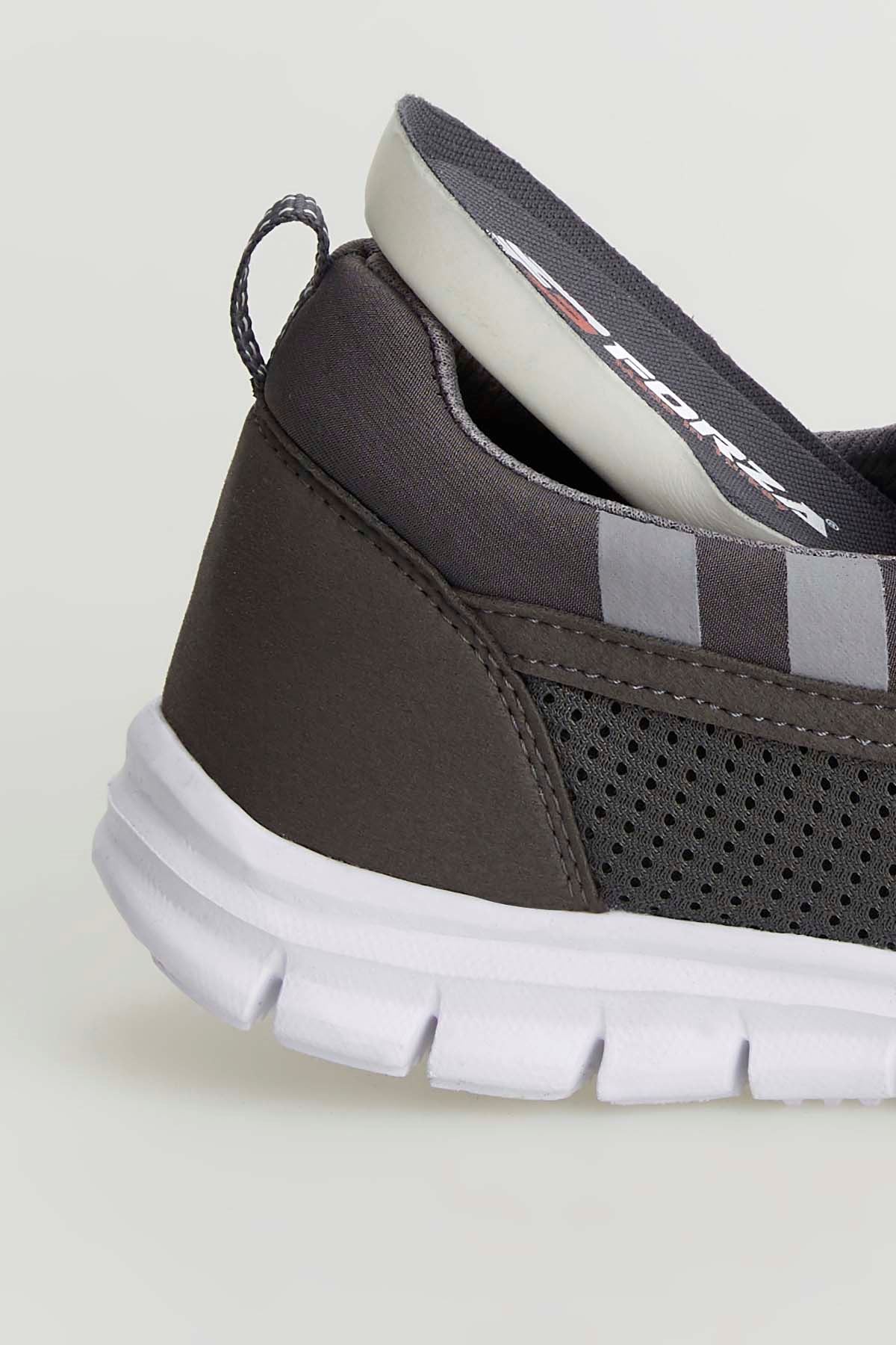 Freemax Unisex  Konforlu Yürüyüş Spor Sneaker Ayakkabı Füme Beyaz