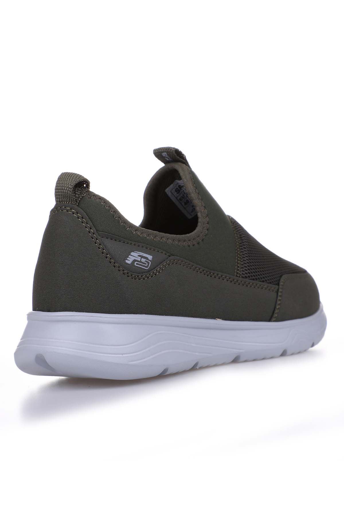 Freemax Unisex  Hafif Esnek Rahat Spor Sneaker Ayakkabı 1612 Haki Buz