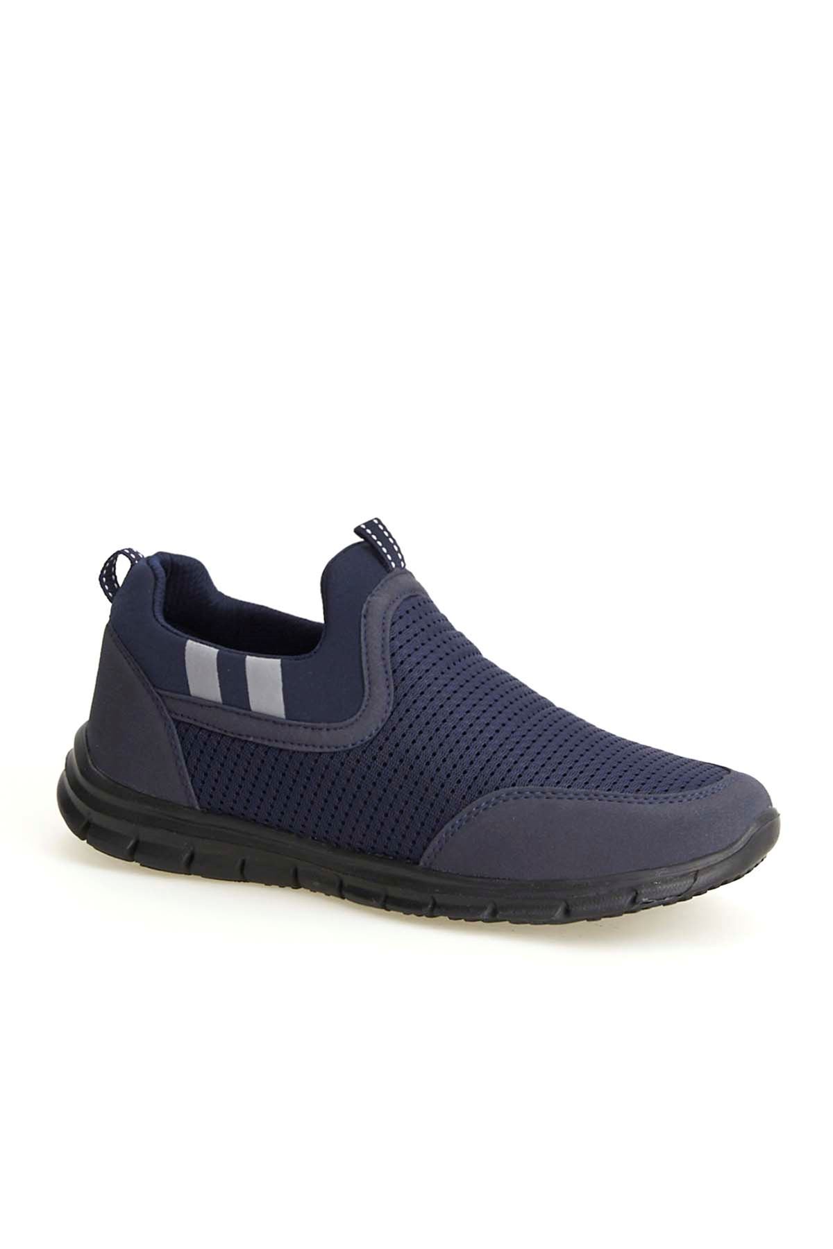Freemax Unisex  Konforlu Yürüyüş Spor Sneaker Ayakkabı Lacivert Siyah