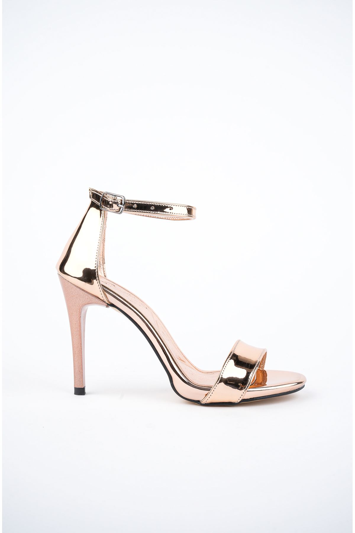 Freemax Kadın 10 cm Topuklu Klasik Ayakkabı 1451 Dore