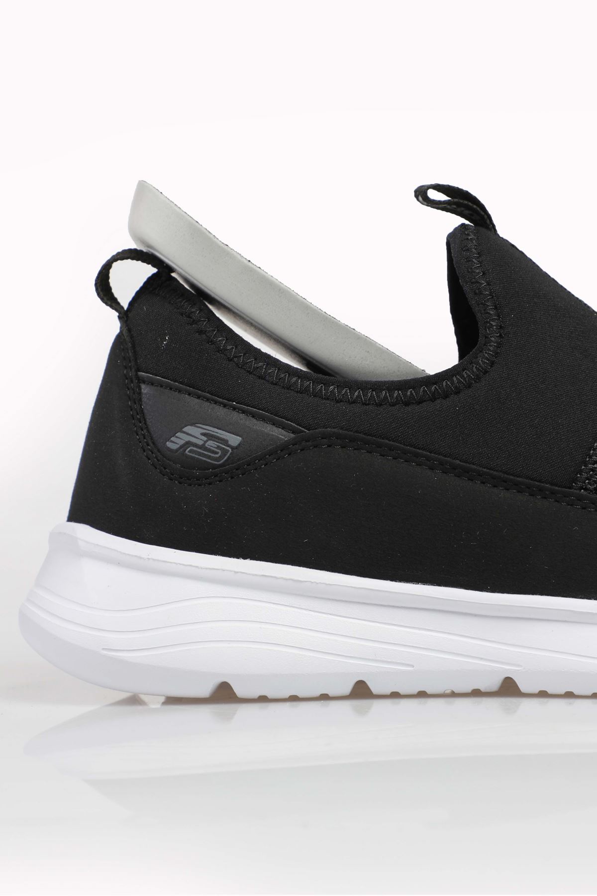 Freemax Unisex  Hafif Esnek Rahat Spor Sneaker Ayakkabı 1612 Siyah Beyaz