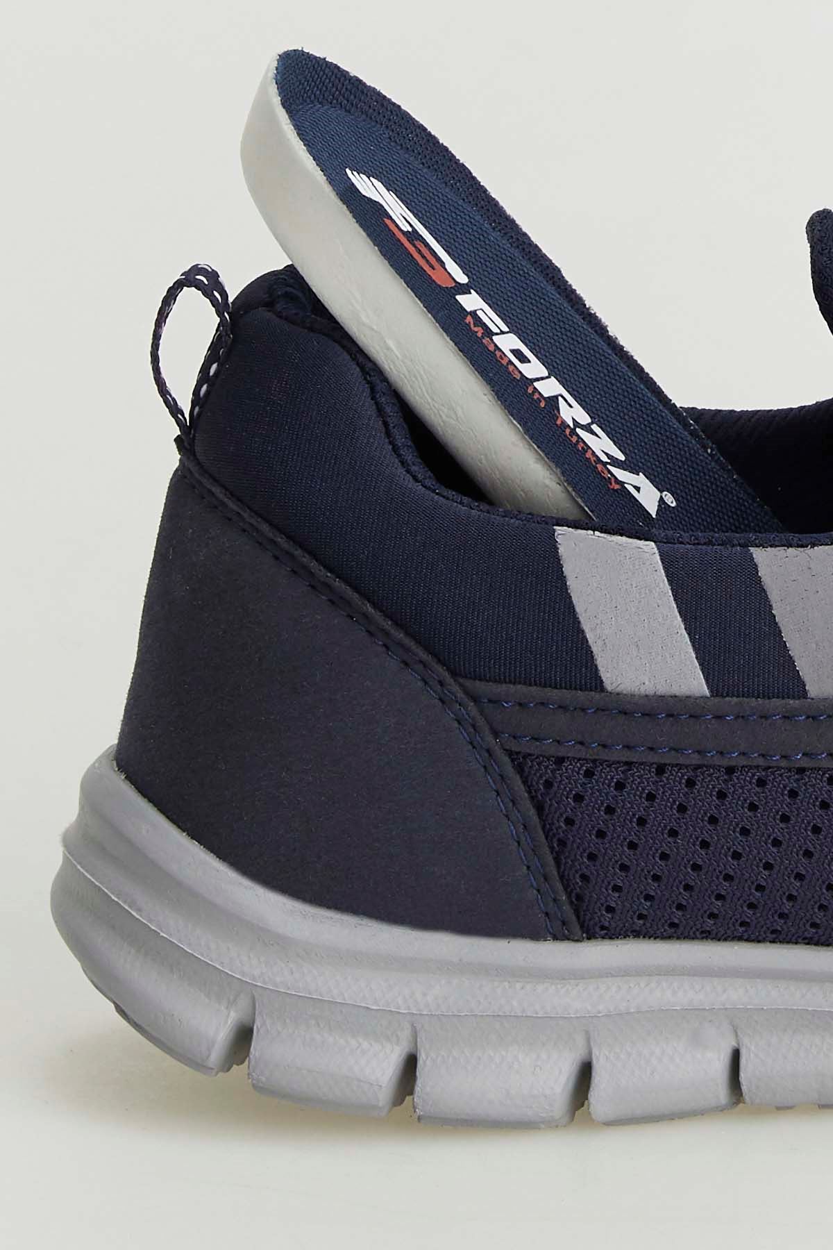 Freemax Unisex  Konforlu Yürüyüş Spor Sneaker Ayakkabı Lacivert Buz