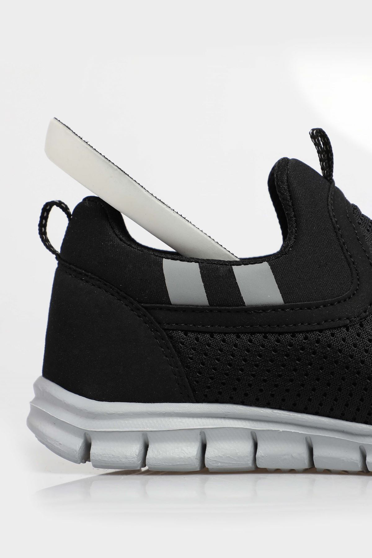 Freemax Unisex  Konforlu Yürüyüş Spor Sneaker Ayakkabı Siyah Buz