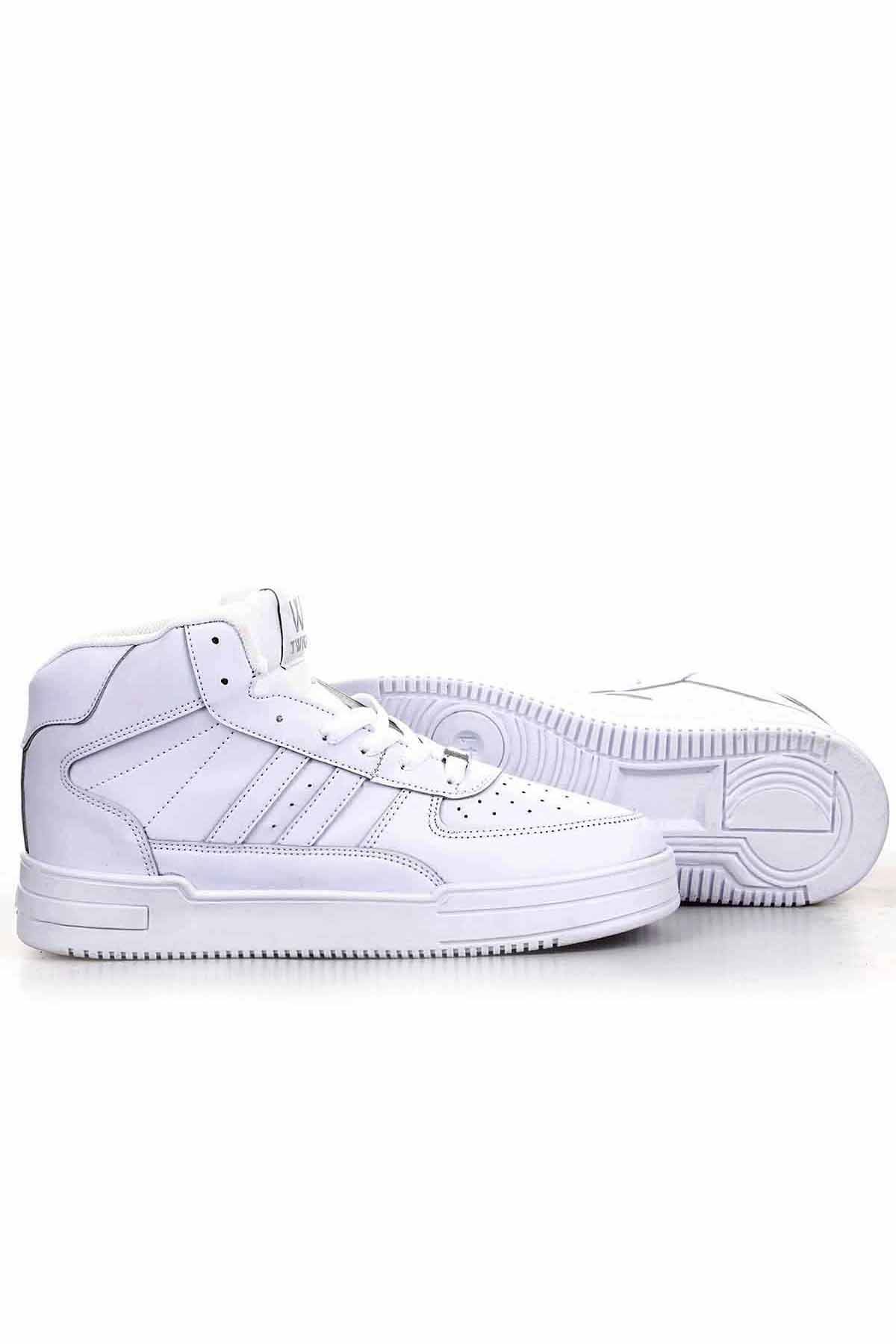 Freemax Unisex Garantili  Sneaker Spor Bot Ayakkabı Freemax.177 BEYAZ BEYAZ