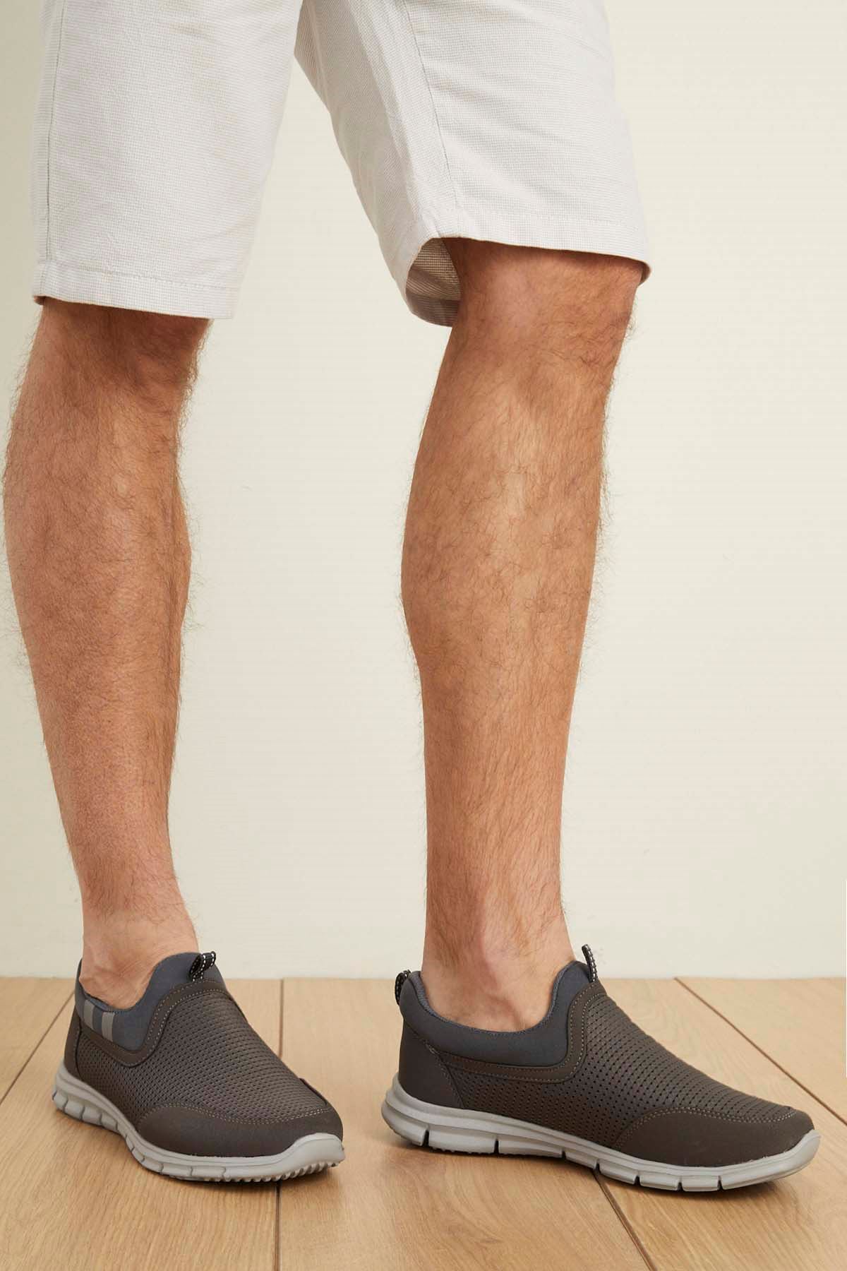 Freemax Unisex  Konforlu Yürüyüş Spor Sneaker Ayakkabı Füme Buz