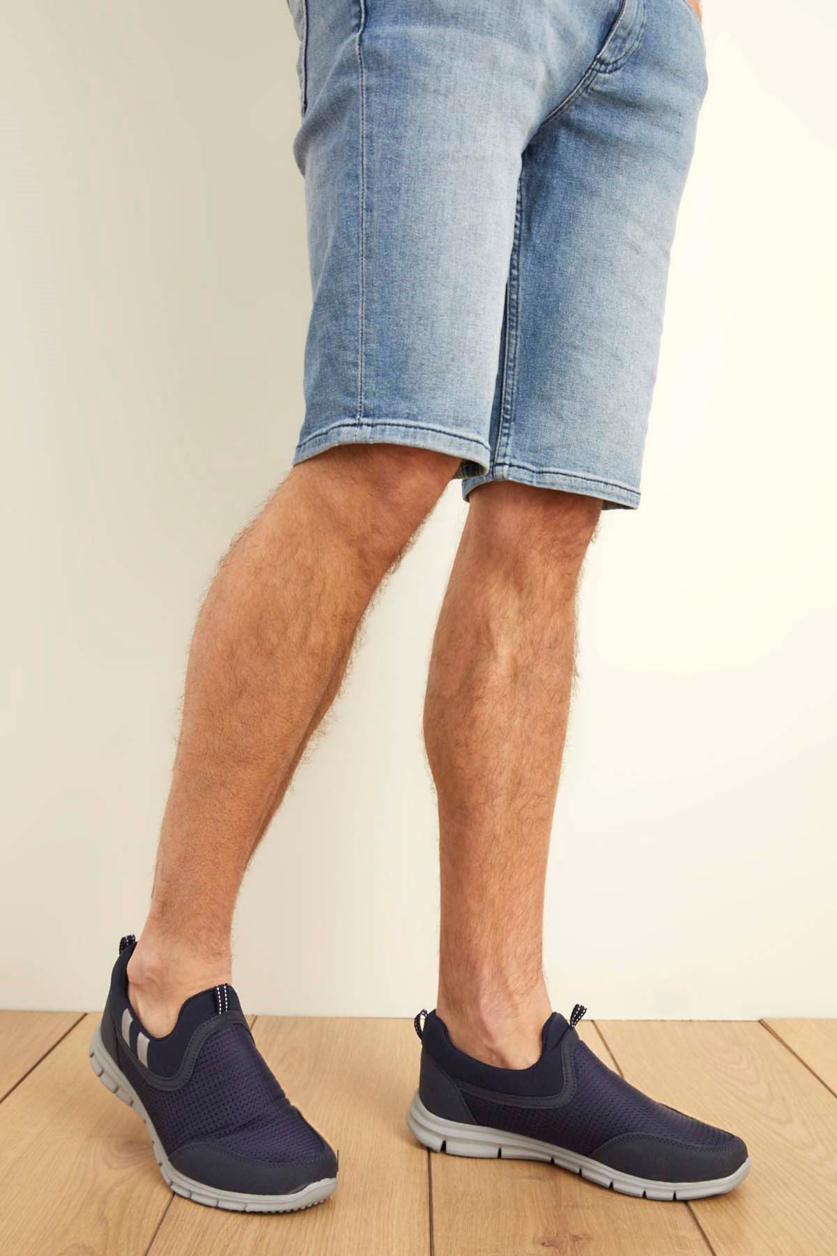 Freemax Unisex  Konforlu Yürüyüş Spor Sneaker Ayakkabı Lacivert Buz