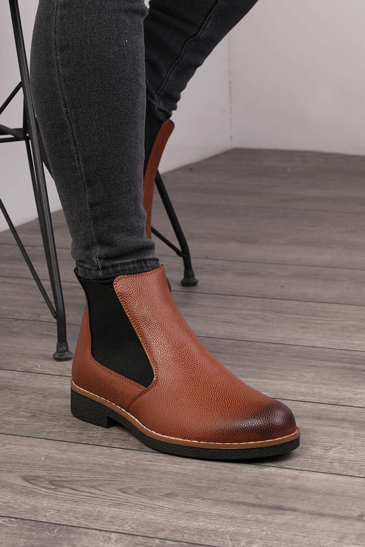 Freemax Unisex Ortopedik iç Tabanlık Suya Dayanıklı Chelsea Bot Garantili ÜrünFreemax.30141 TABA