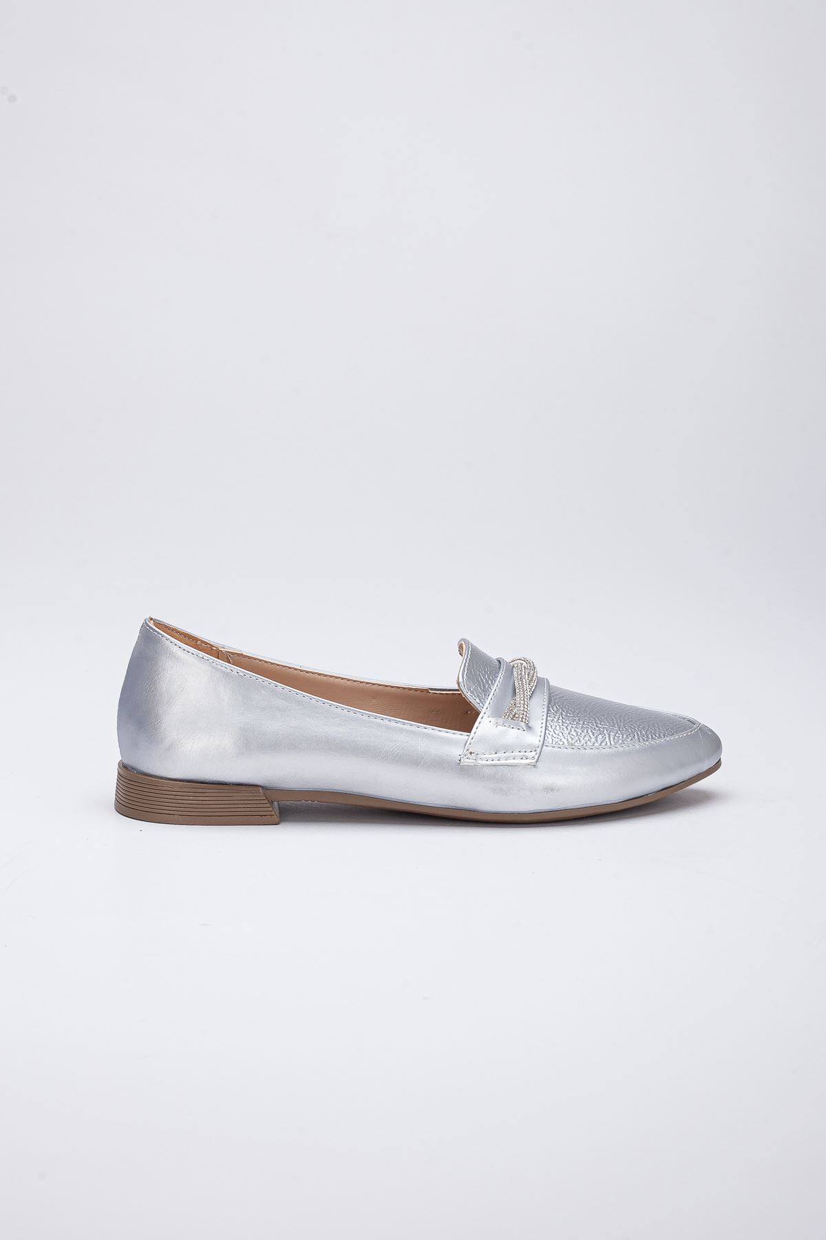 Freemax Kadın Yazlık Rahat Hafif Babet Ayakkabı B04 Gümüş