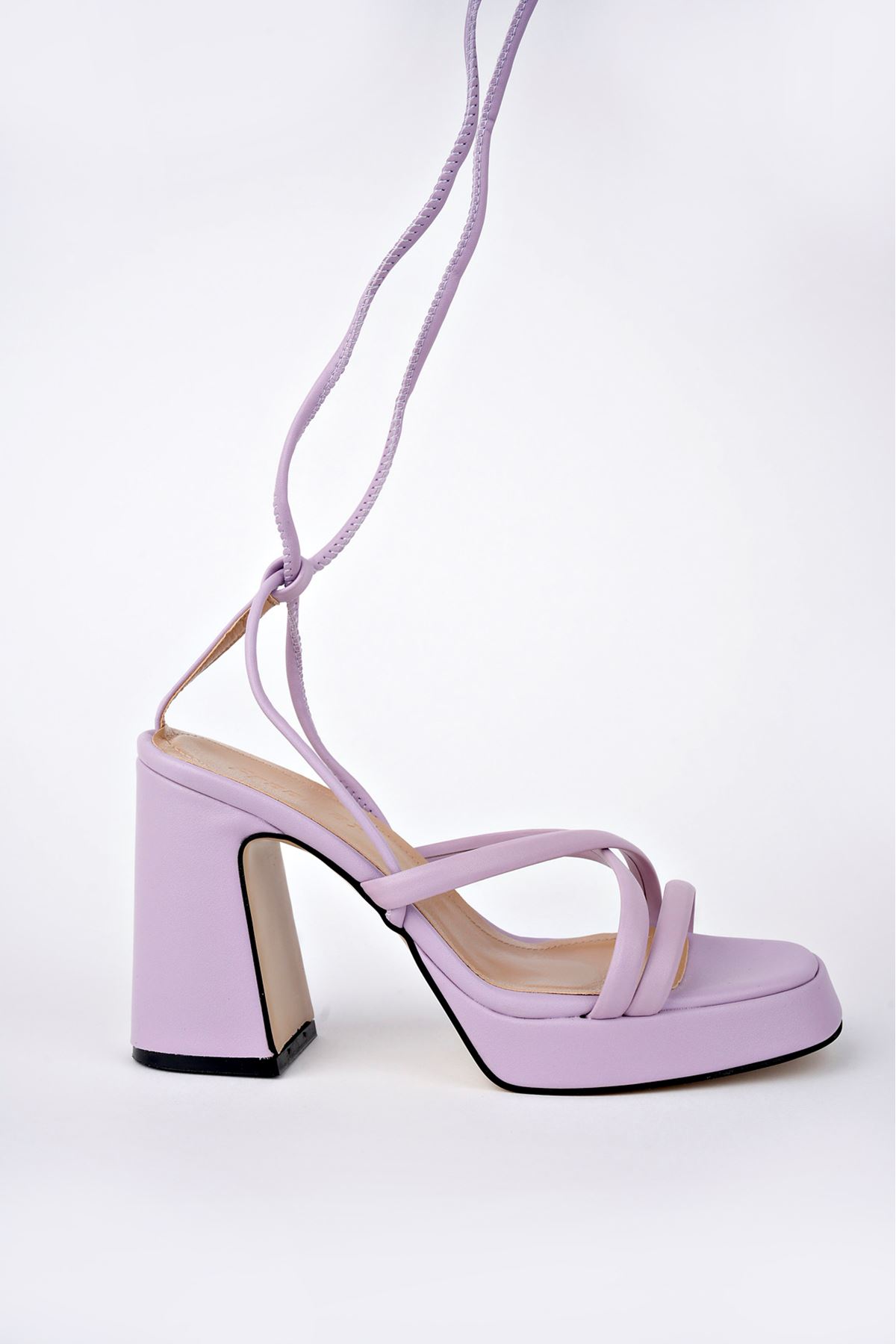 Freemax Kadın Yüksek Klasik 10 cm Topuklu Platform Ayakkabıı Byc 1005 Lila