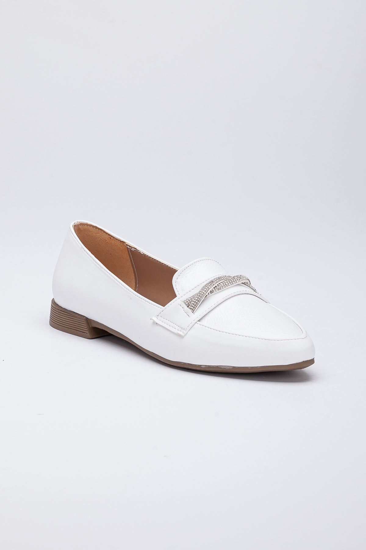 Freemax Kadın Yazlık Rahat Hafif Babet Ayakkabı B04 Beyaz
