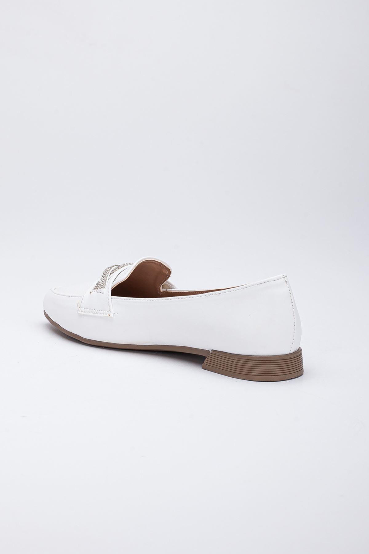 Freemax Kadın Yazlık Rahat Hafif Babet Ayakkabı B04 Beyaz