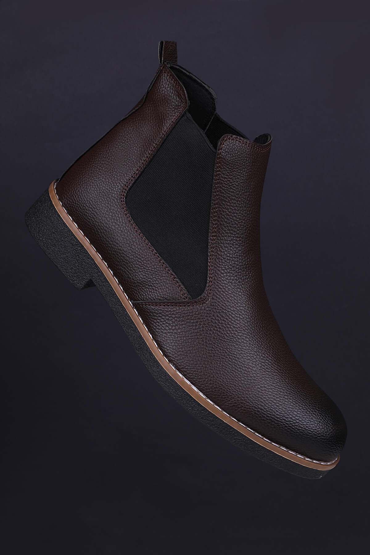 Freemax Unisex Ortopedik iç Tabanlık Suya Dayanıklı Chelsea Bot Garantili ÜrünFreemax.30141 KAHVERENGİ