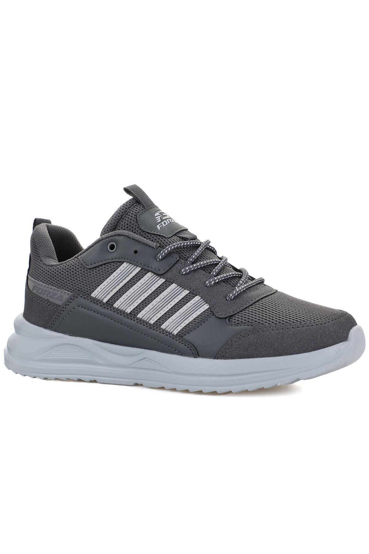 Freemax Unisex  Konforlu Yürüyüş Spor Sneaker Ayakkabı Frz.317 Füme Buz