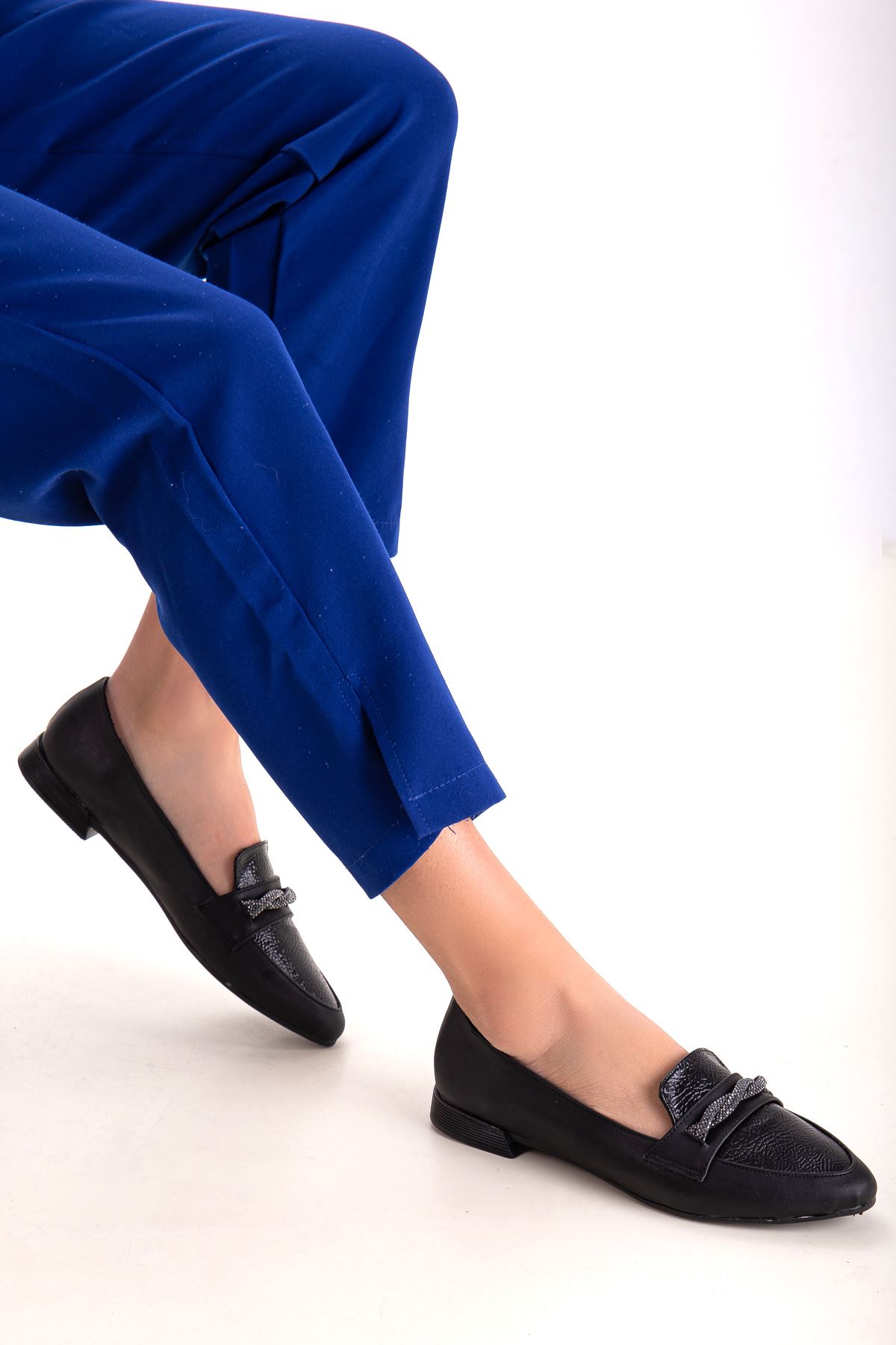 Freemax Kadın Yazlık Rahat Hafif Babet Ayakkabı B04 Siyah