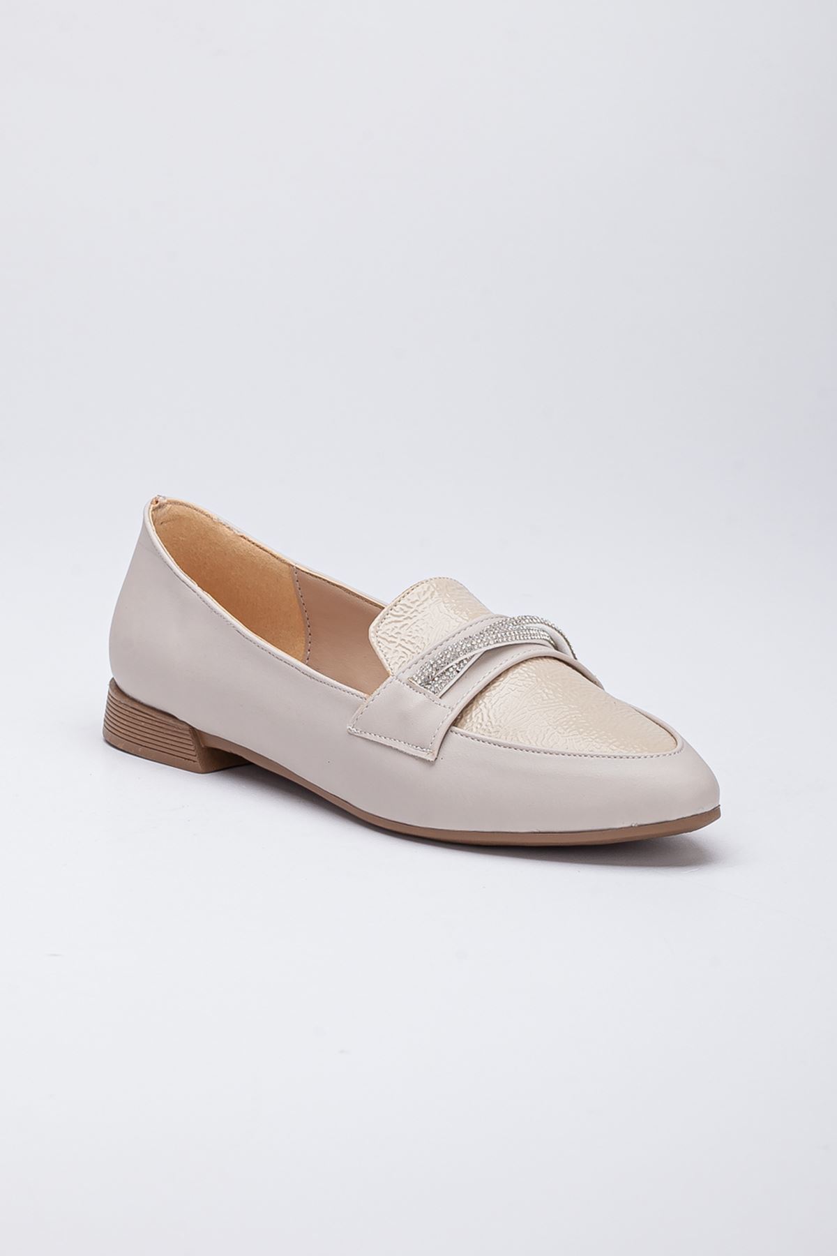 Freemax Kadın Yazlık Rahat Hafif Babet Ayakkabı B04 Bej