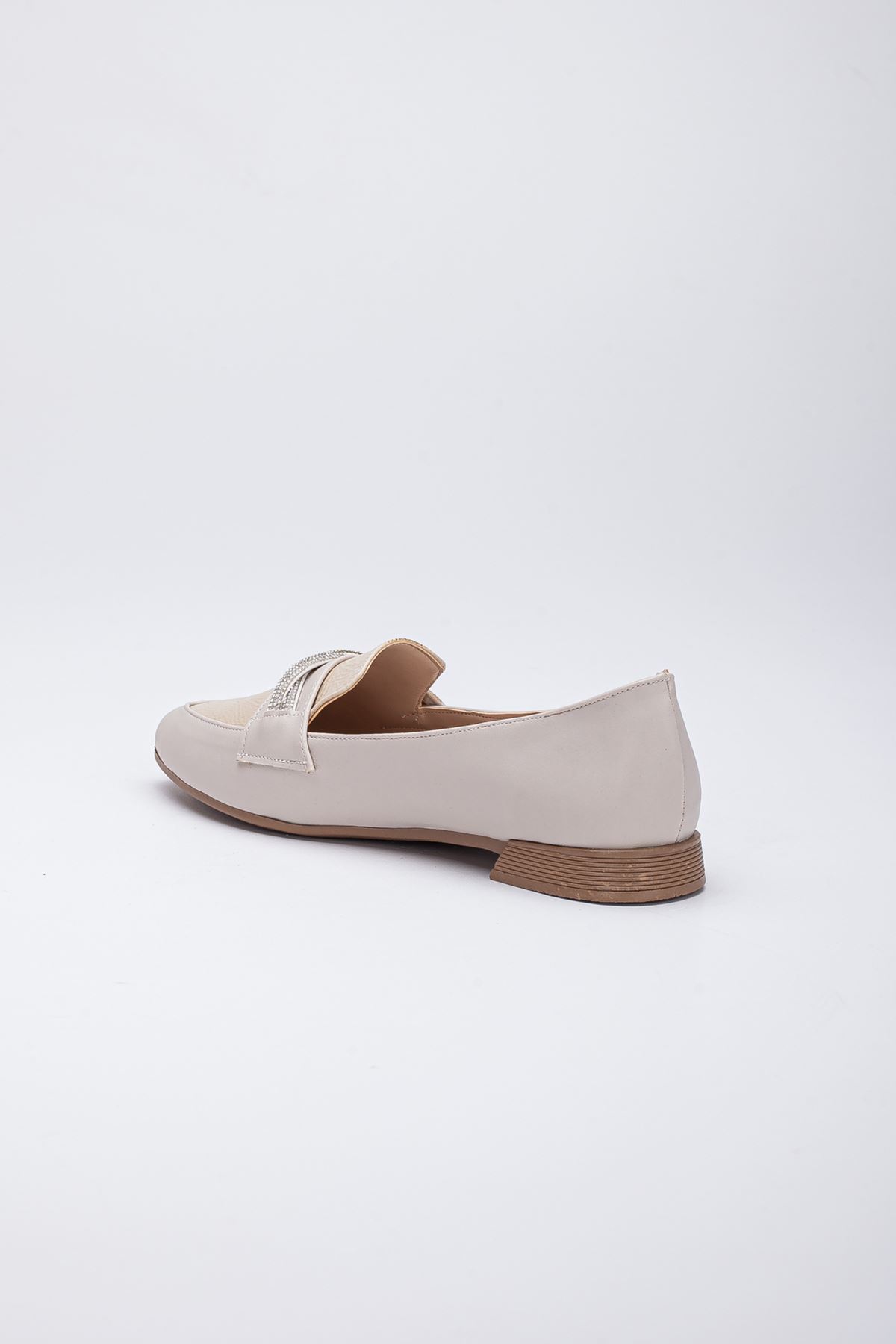 Freemax Kadın Yazlık Rahat Hafif Babet Ayakkabı B04 Bej