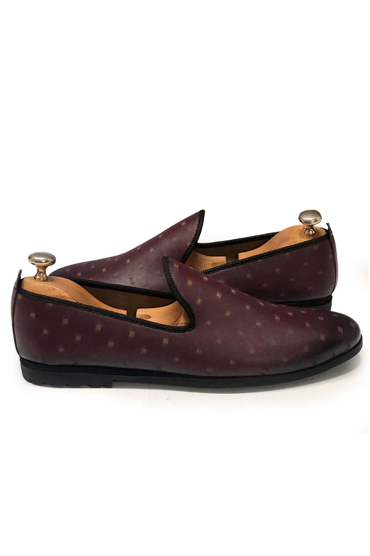 Freemax Oxford Erkek Ayakkabı BORDO TABA