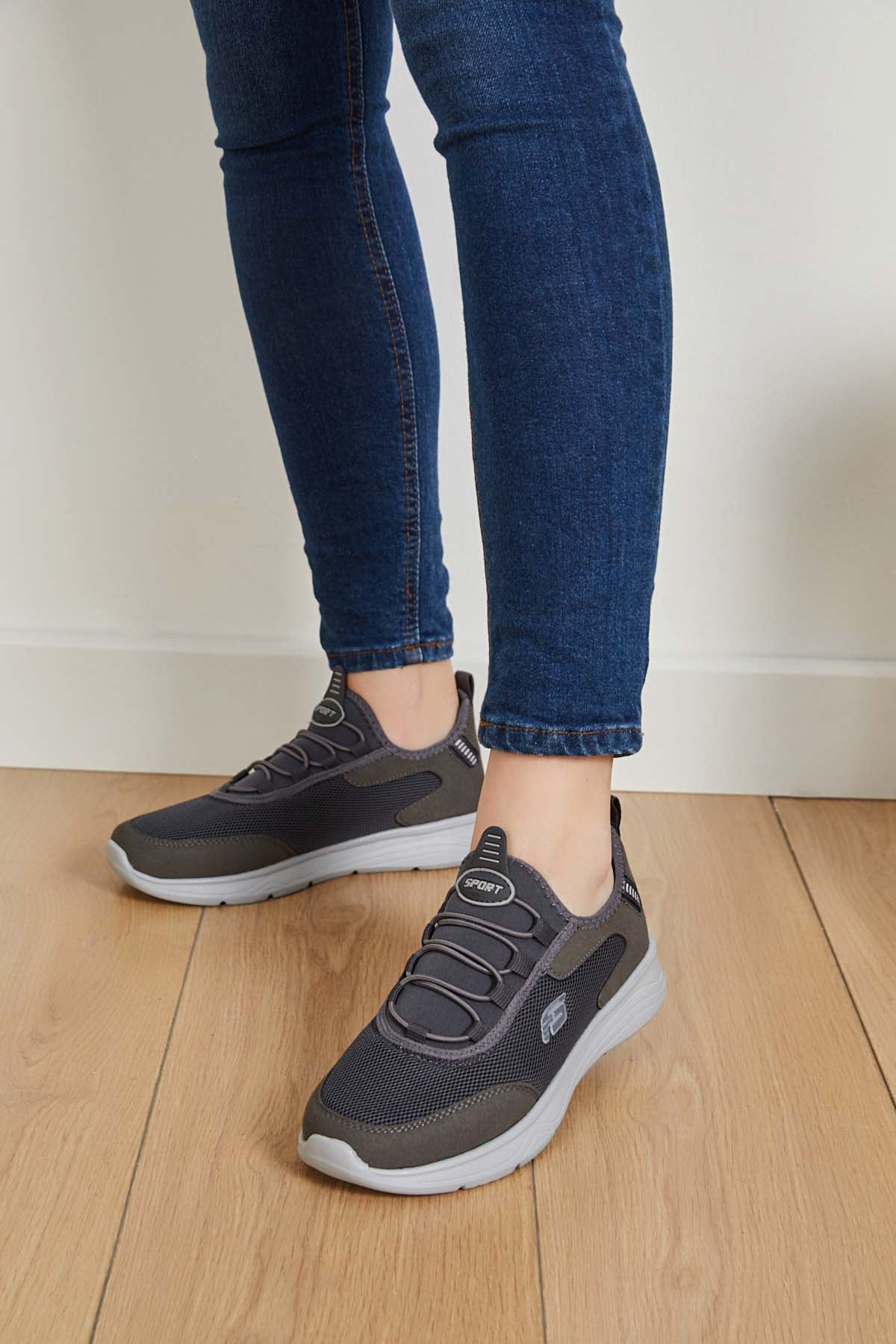 Freemax Unisex  Yürüyüş Spor Sneaker Ayakkabı FREEMAX101-21221 Füme Buz