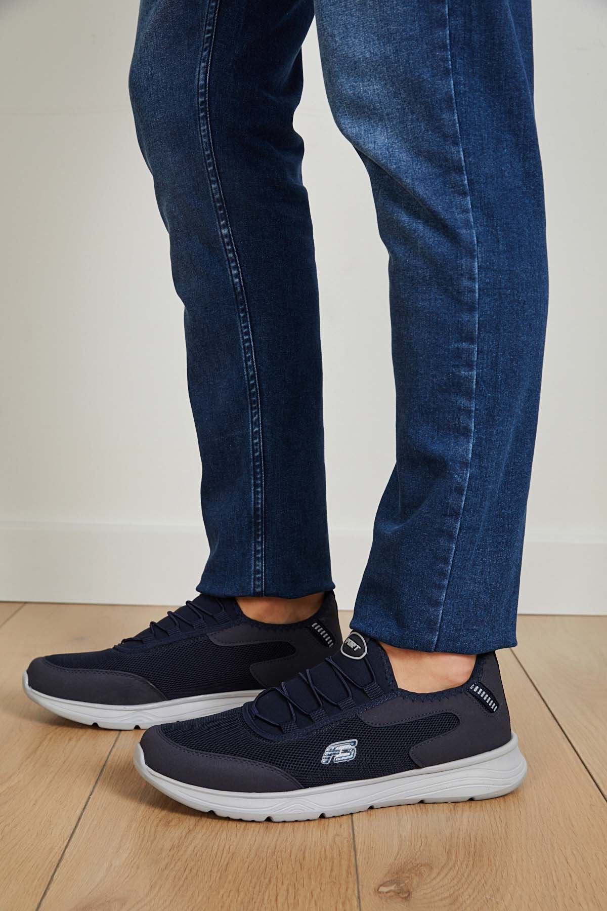 Freemax Unisex  Yürüyüş Spor Sneaker Ayakkabı FREEMAX101-21221 Lacivert Buz