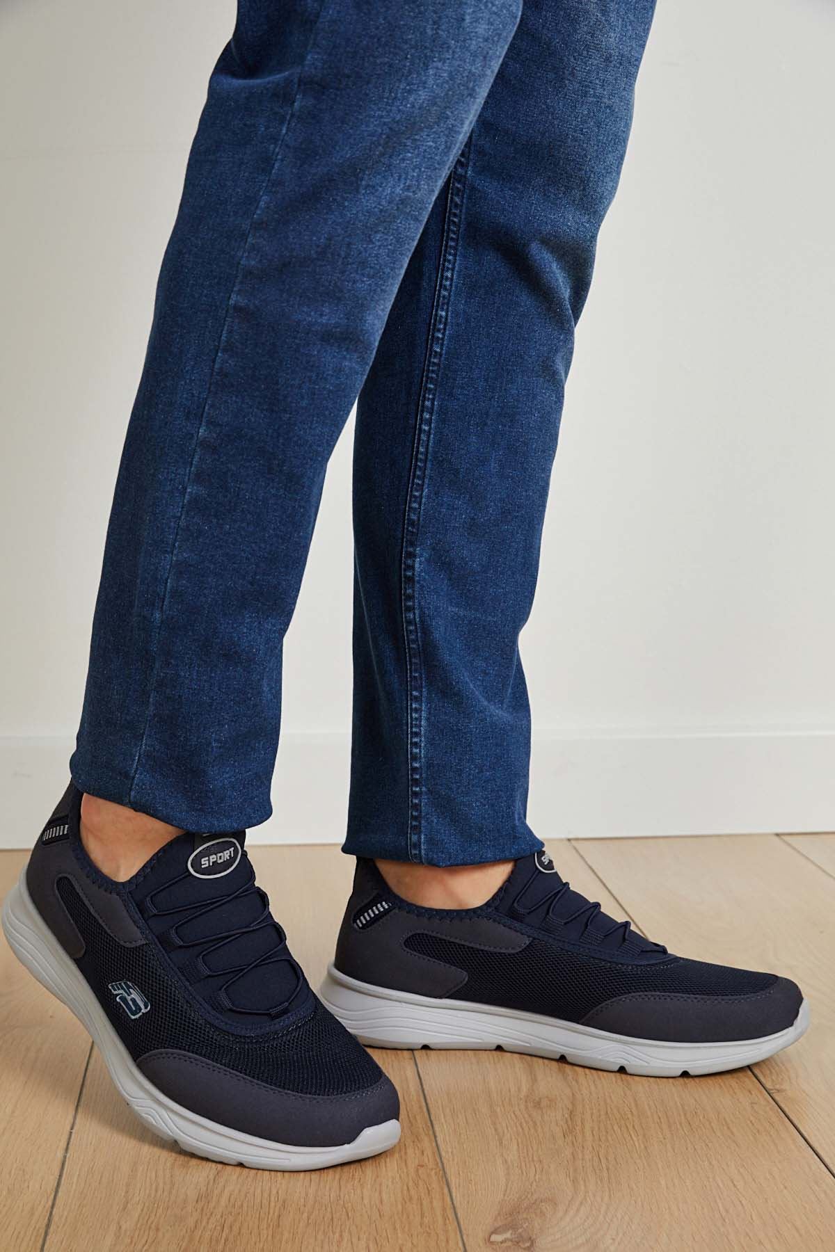 Freemax Unisex  Yürüyüş Spor Sneaker Ayakkabı FREEMAX101-21221 Lacivert Buz