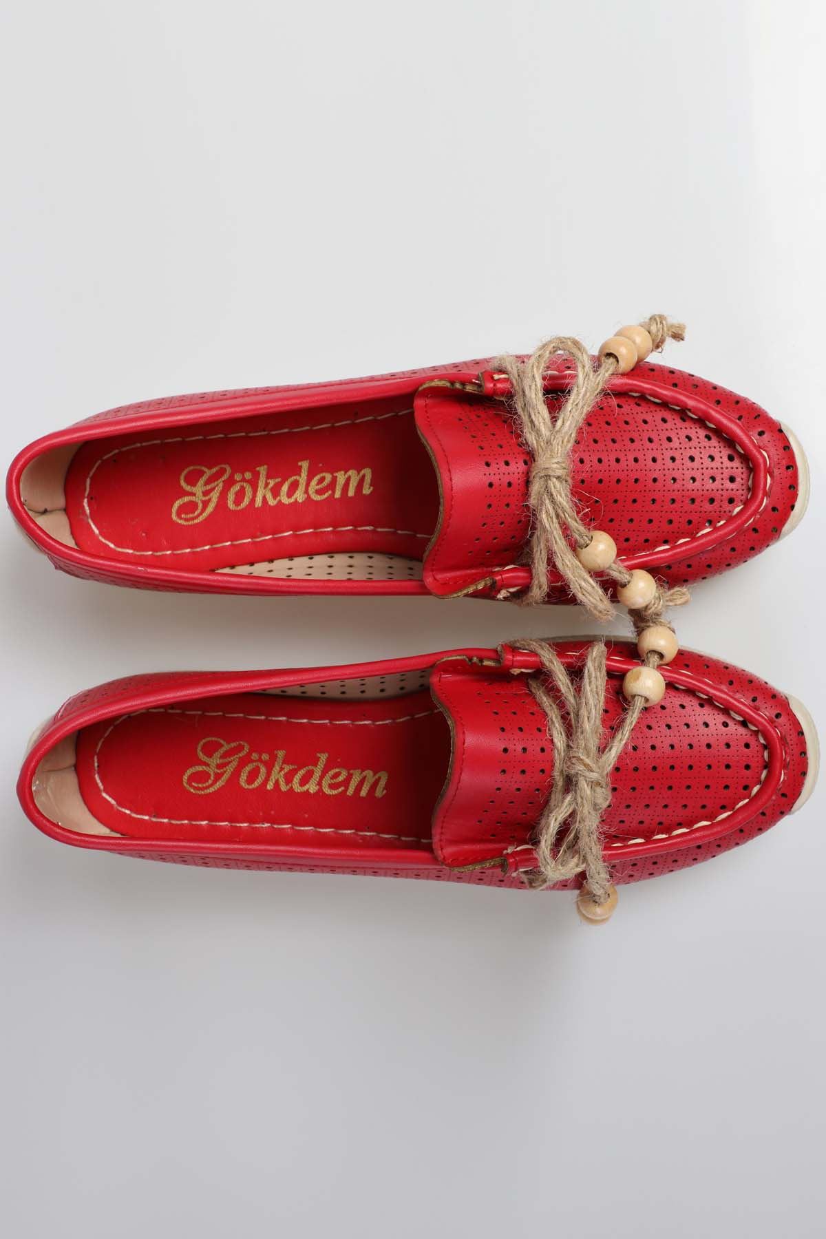 Freemax Kadın Günlük Yazlık Babet KIRMIZI