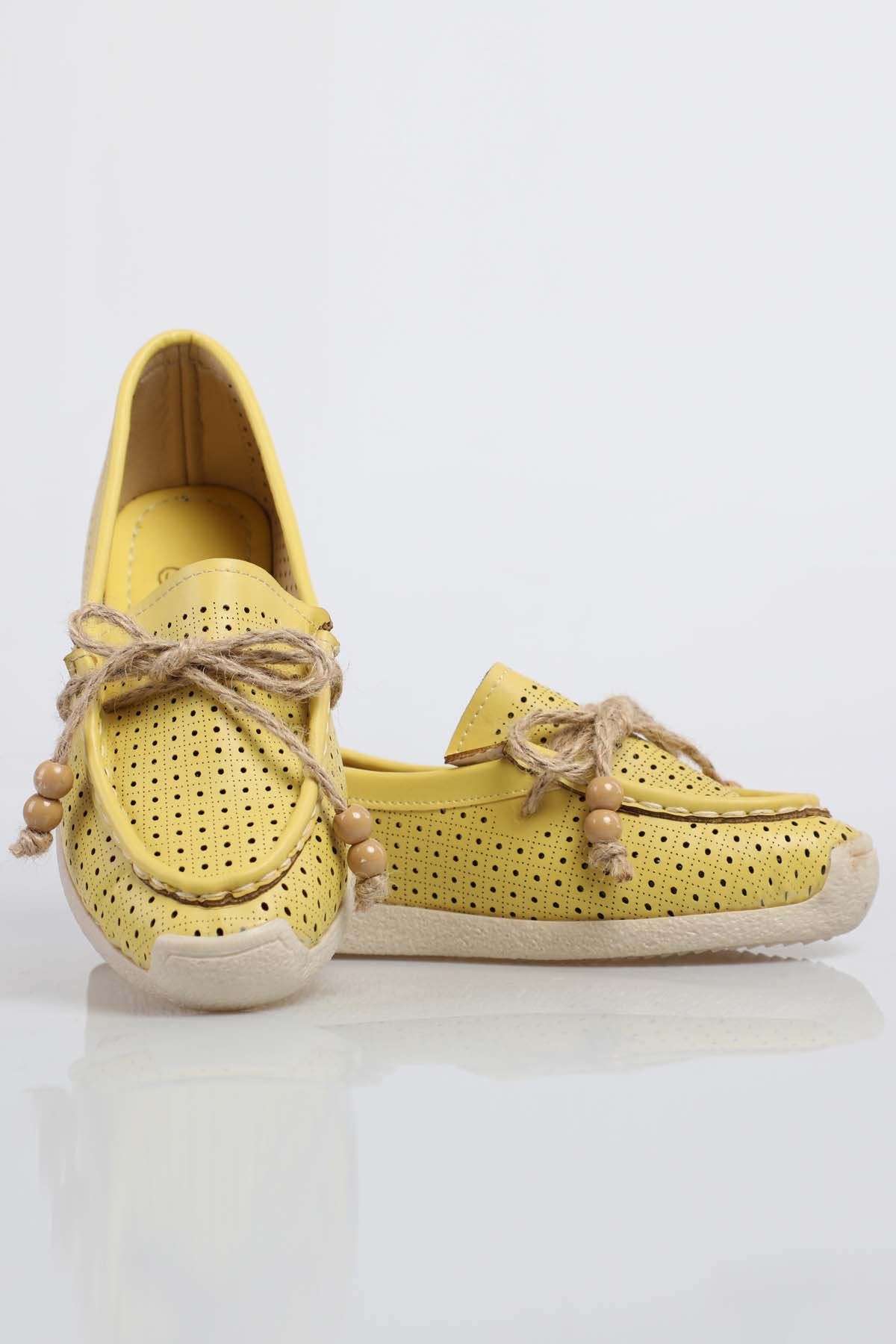 Freemax Kadın Günlük Yazlık Babet Sarı