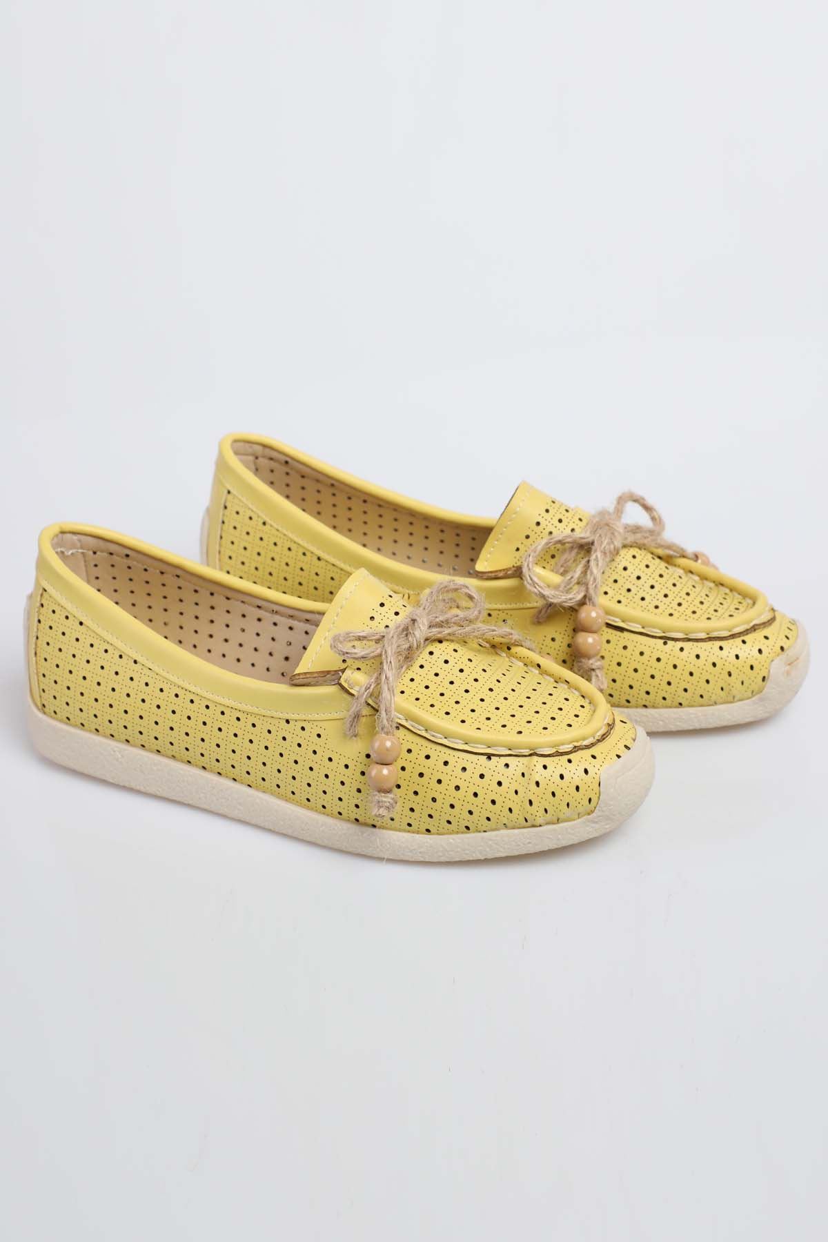 Freemax Kadın Günlük Yazlık Babet Sarı