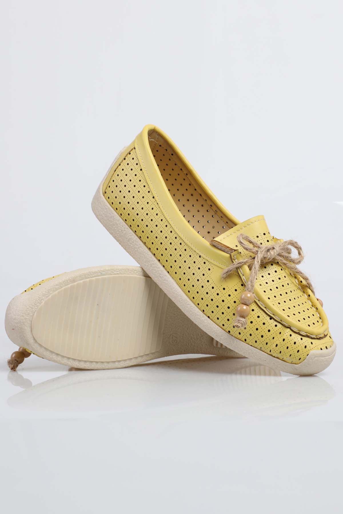 Freemax Kadın Günlük Yazlık Babet Sarı